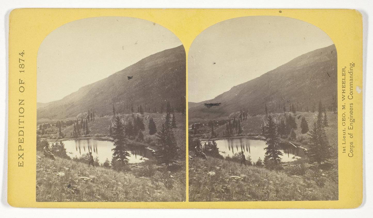 Beaver Lake, Conejos Cañon, Colorado, 9.000 feet above sea-level, and 30 miles from mouth of Cañon -  Timothy O'Sullivan (American, born Ireland, 1840–1882),  Poster Print Wall Art