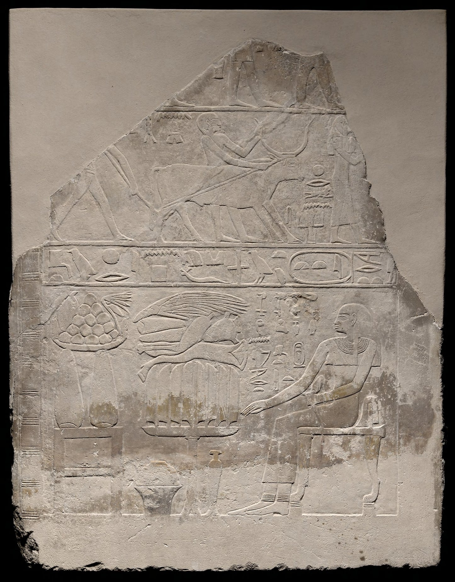Wall Fragment from the Tomb of Lady Merttetiiyet: Egyptian, from Sakkara, Poster Print Wall Art