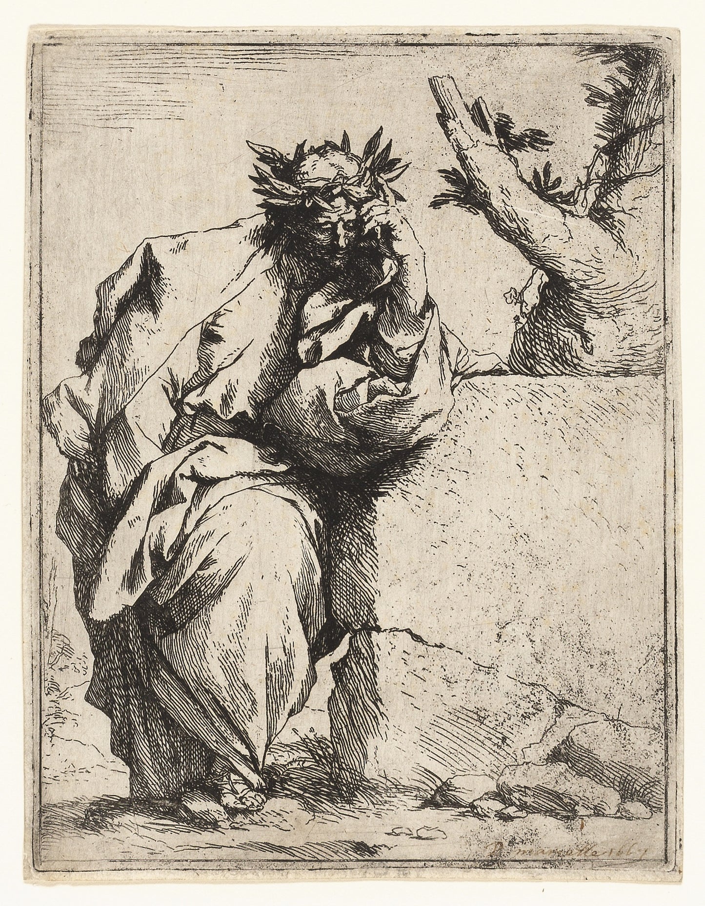 The Poet -  Jusepe de Ribera,  Poster Print Wall Art