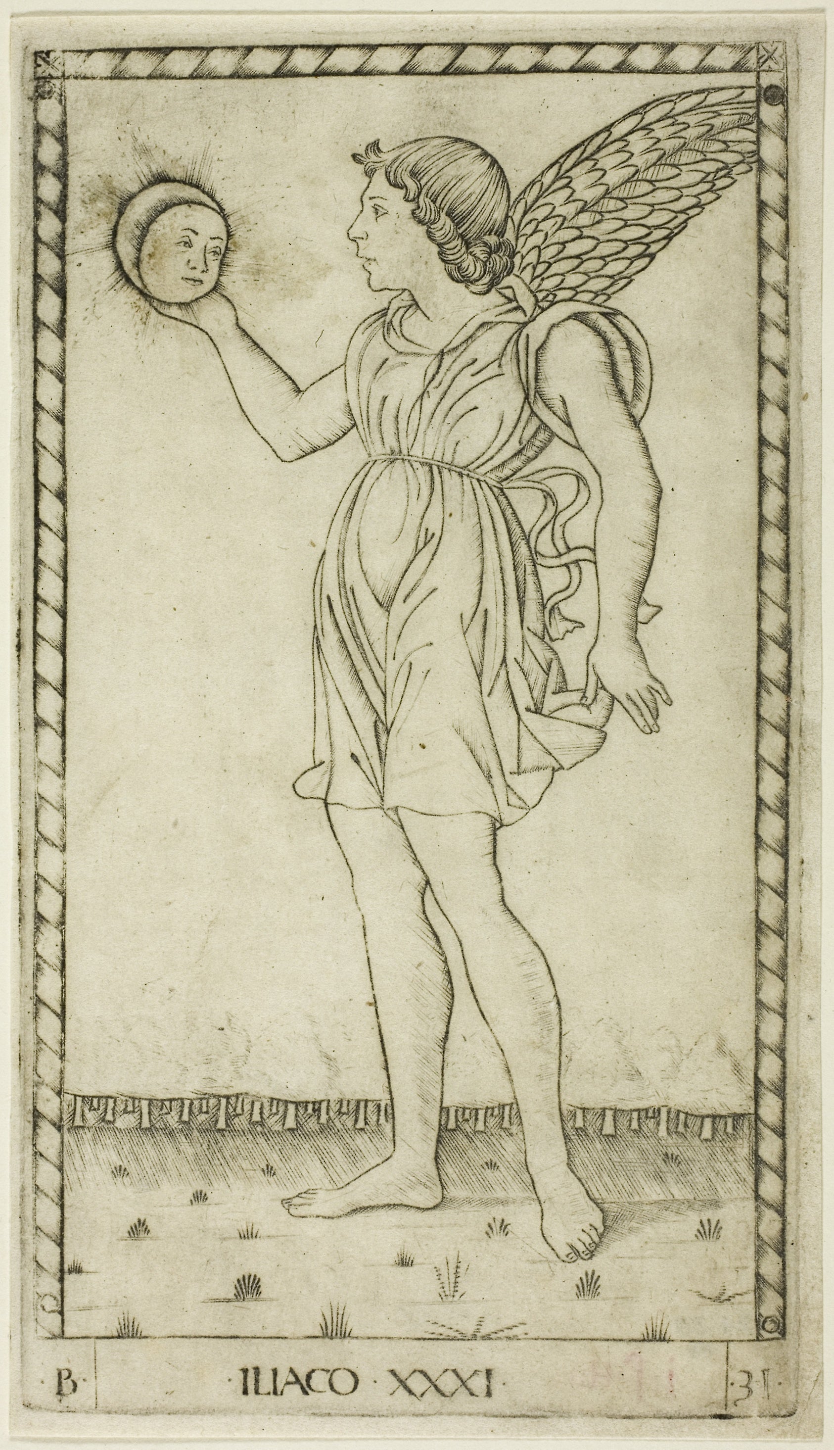 Genius of the Sun, plate 31 from Genii and Virtues: Master of the E-Series Tarocchi,16x12"(A3) Poster