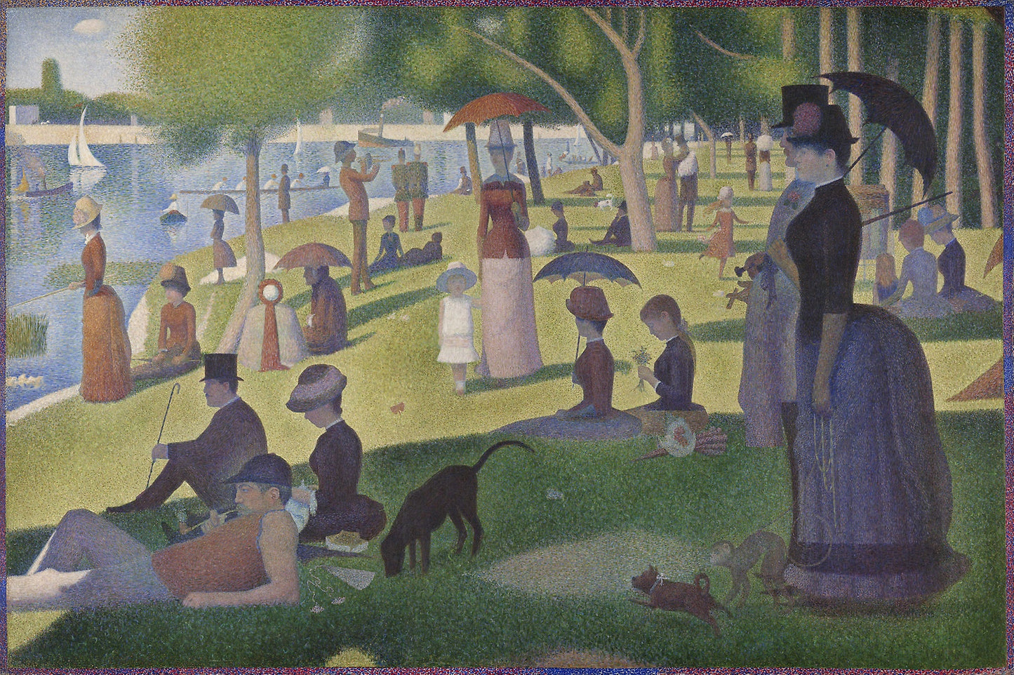 A Sunday on La Grande Jatte — 1884: Georges Seurat,16x12"(A3) Poster