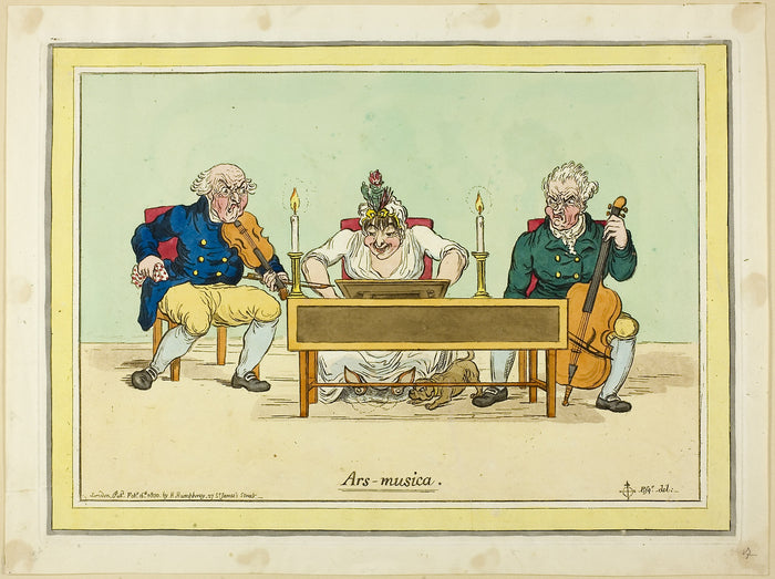 Ars musica: James Gillray (English, 1756-1815),16x12