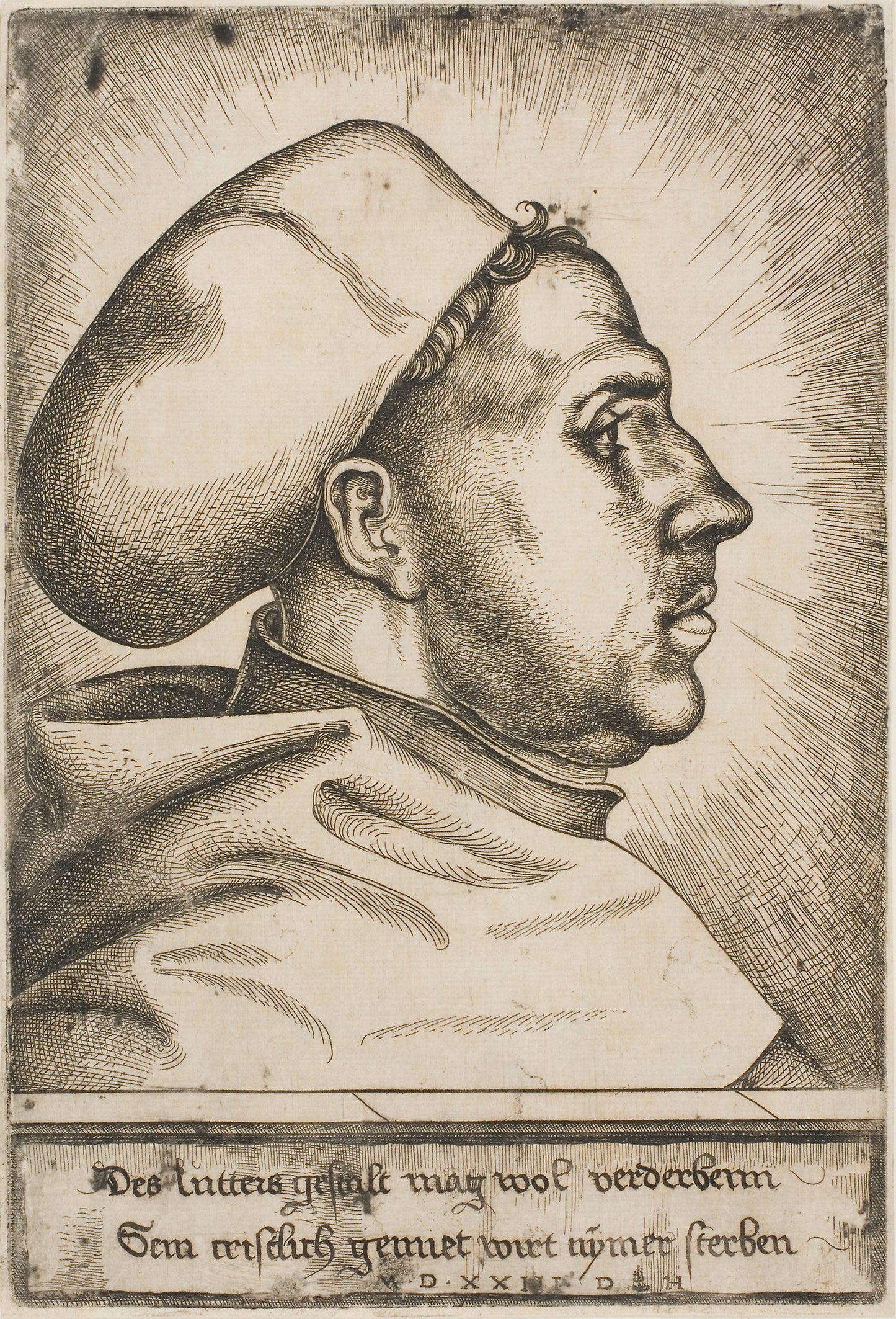 Martin Luther -  Daniel Hopfer, I (German, 1470-1536),  Poster Print Wall Art