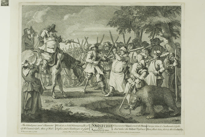 Hudibras' First Adventure, plate three from Hudibras: William Hogarth,16x12