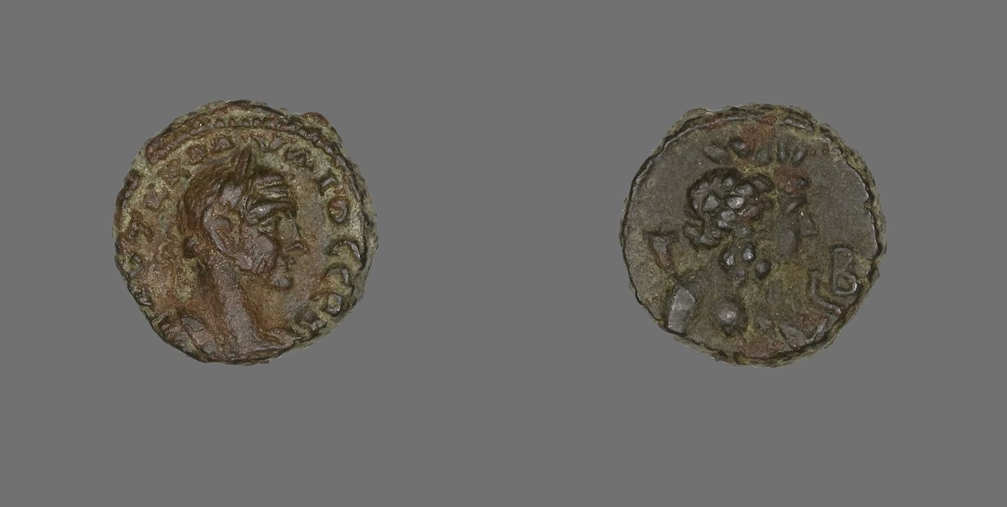 Tetradrachm (Coin) Portraying Emperor Claudius Gothicus -  Roman, minted in Alexandria, Egypt,  Poster Print Wall Art