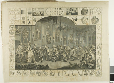 Plate Two, from The Analysis of Beauty: William Hogarth,16x12"(A3) Poster