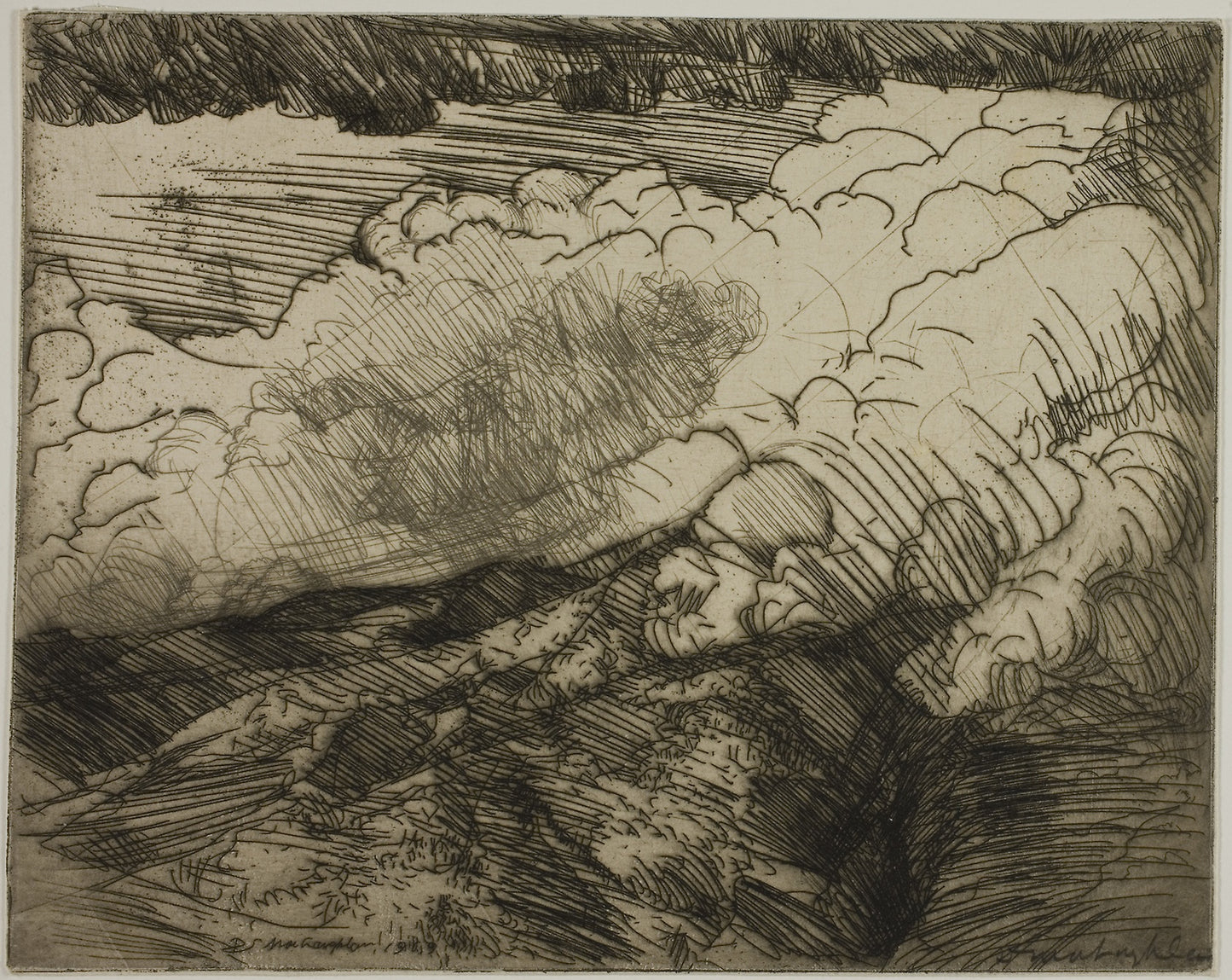 Storm in the Alps, Switzerland -  Donald Shaw MacLaughlan,  Poster Print Wall Art