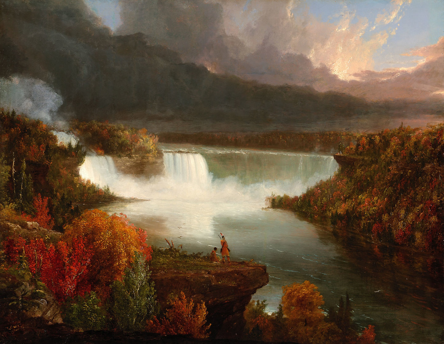 Distant View of Niagara Falls: Thomas Cole, Poster Print Wall Art