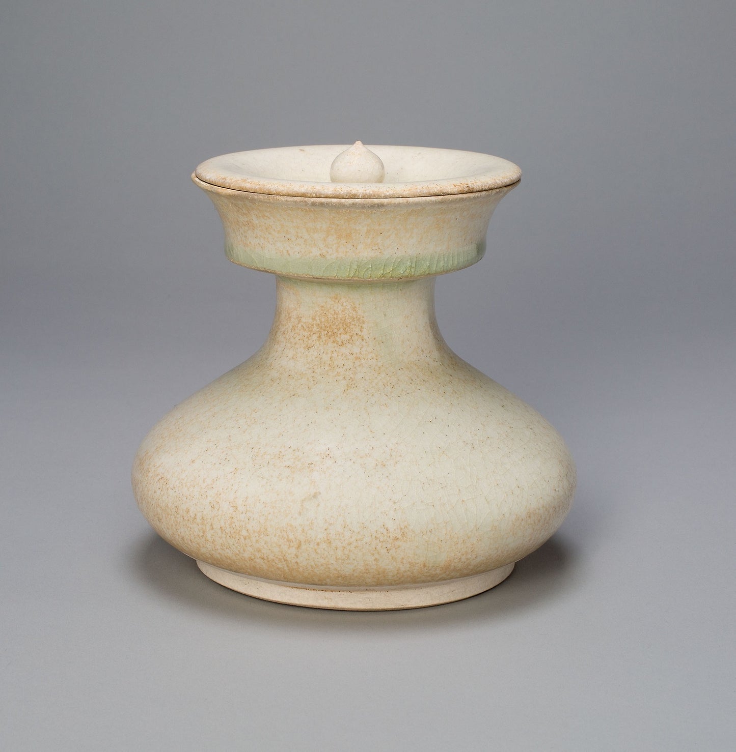 Broad Pear-Shaped Jar with Concave Lid -  China,  Poster Print Wall Art