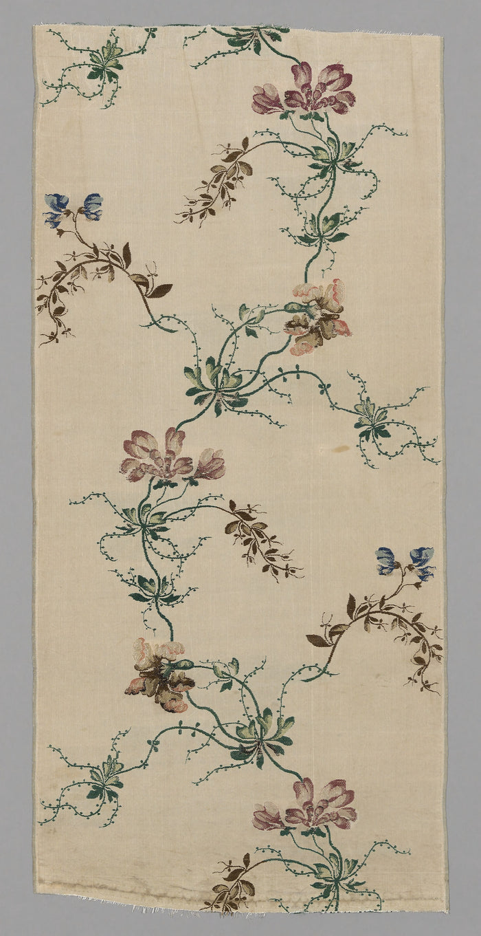 Panel from a Skirt: Possibly designed: Anna Maria Garthwaite (English, 1720–1756),16x12