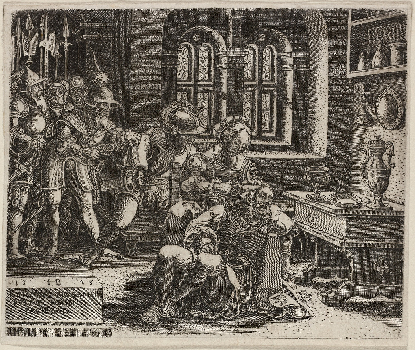 Samson and Delilah -  Hans Brosamer,  Poster Print Wall Art