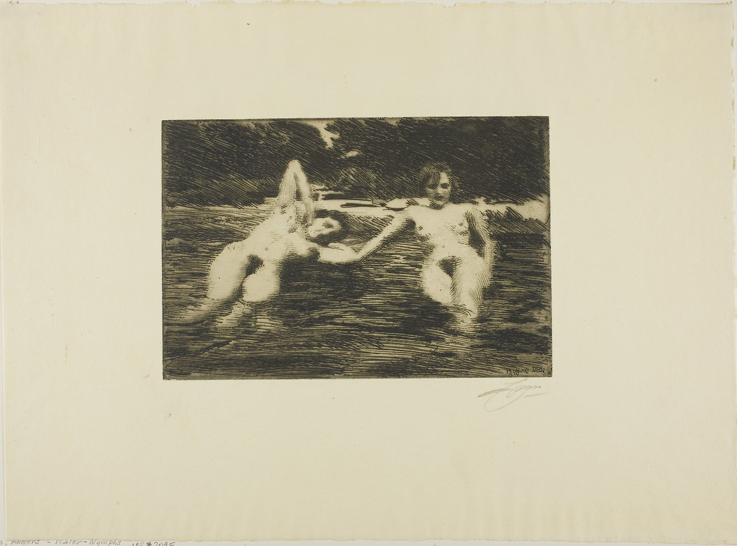 Water-Nymphs -  Anders Zorn,  Poster Print Wall Art