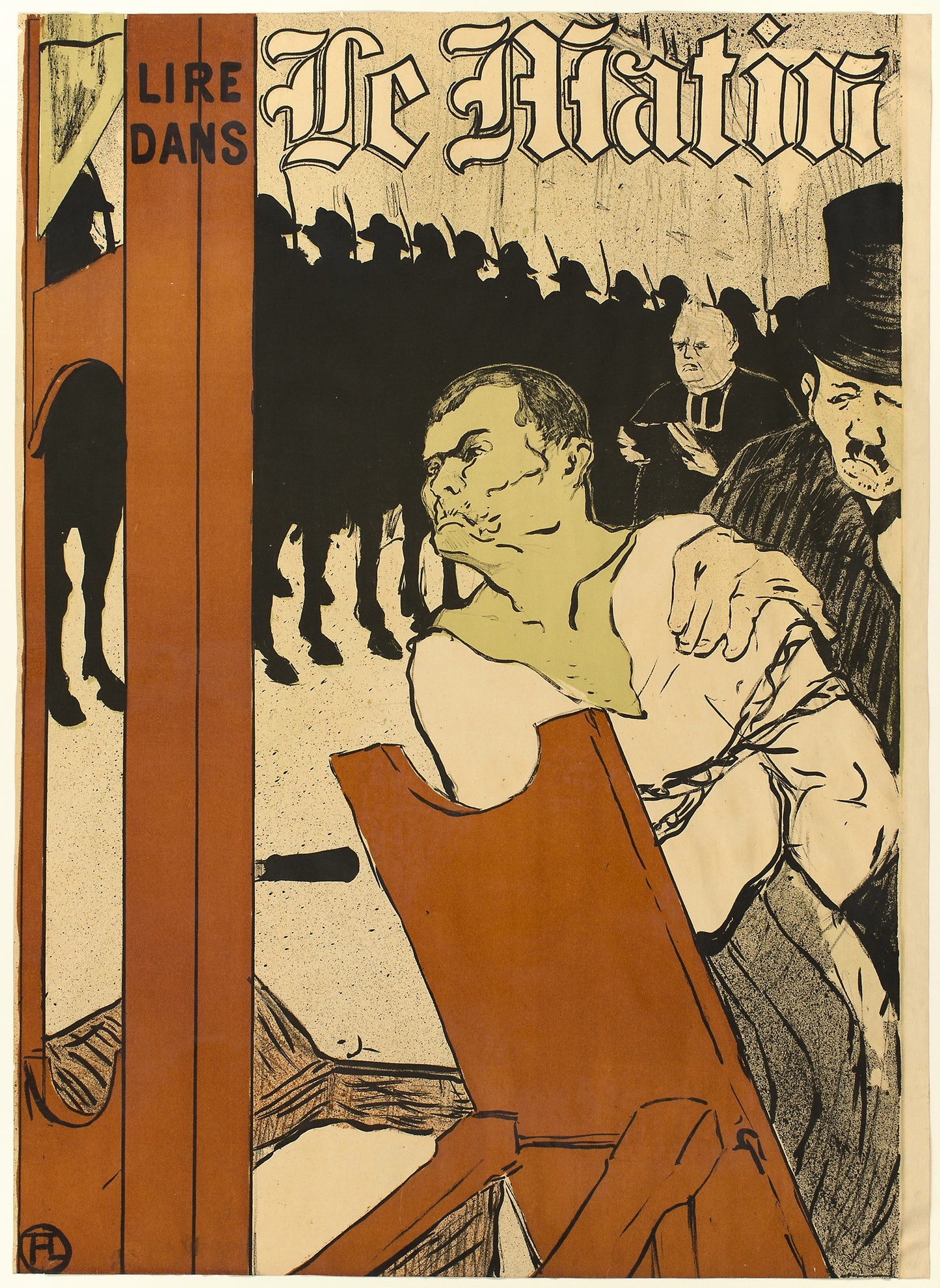 Au Pied de l'Echafaud: Henri de Toulouse-Lautrec,16x12"(A3) Poster