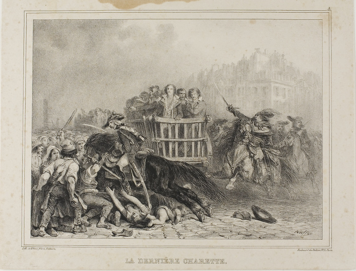 The Last Cart -  Denis Auguste Marie Raffet (French, 1804-1860),  Poster Print Wall Art