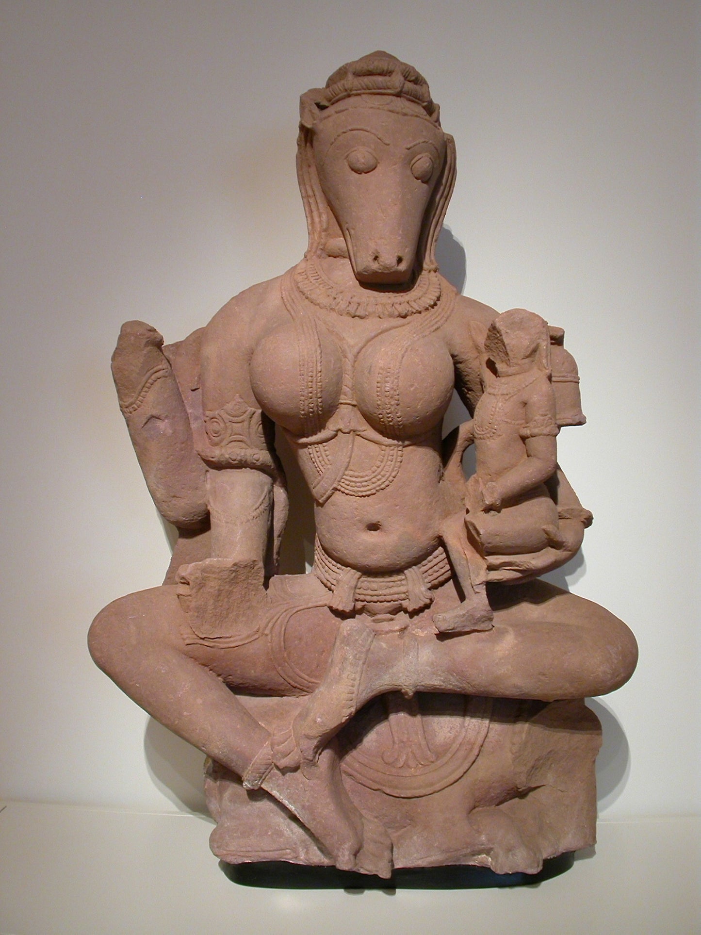 Yogini Hayagriva Seated Holding a Child -  India,  Poster Print Wall Art