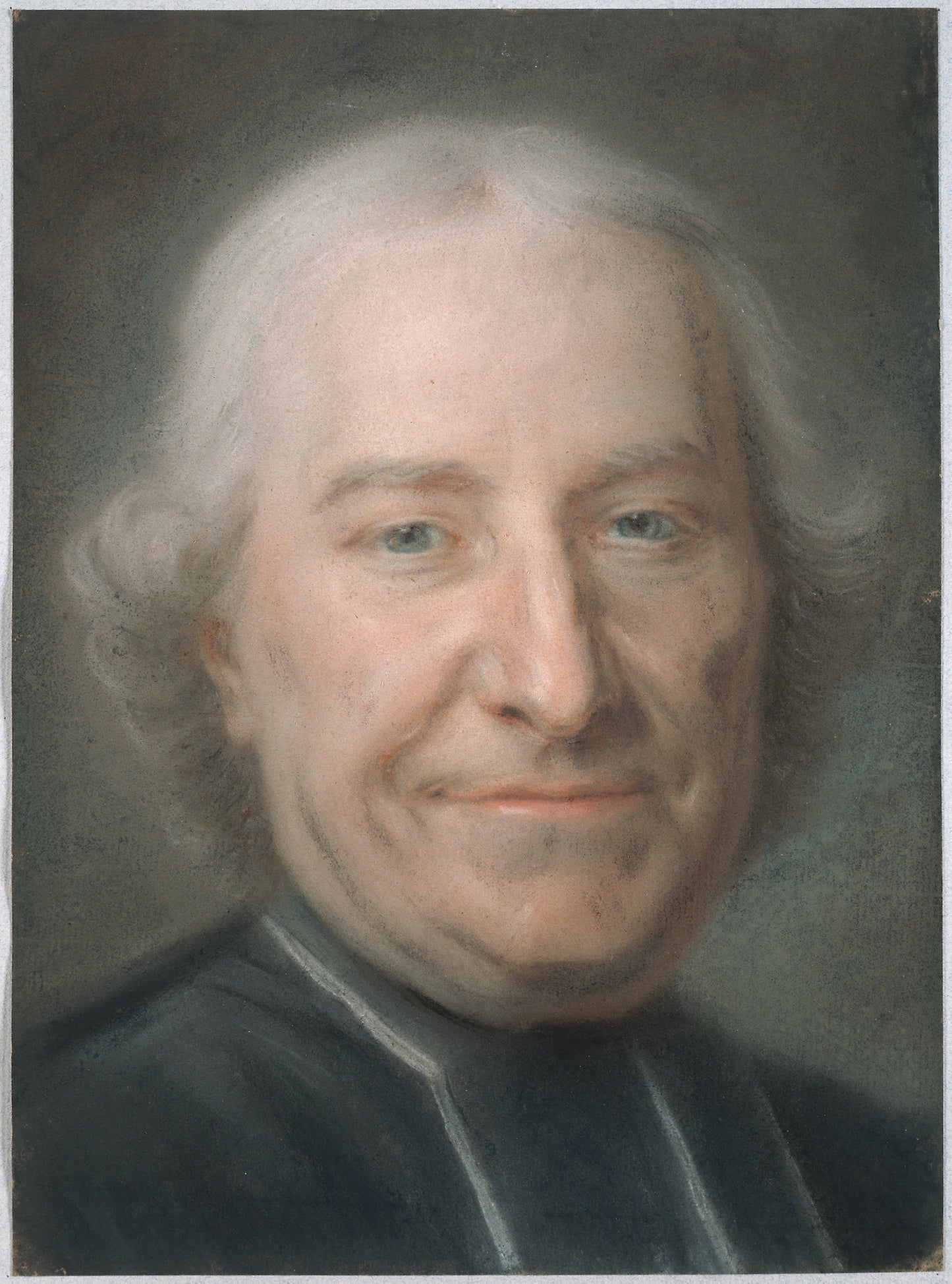 Portrait of Claude Charles Deschamps -  Maurice Quentin de Latour,  Poster Print Wall Art
