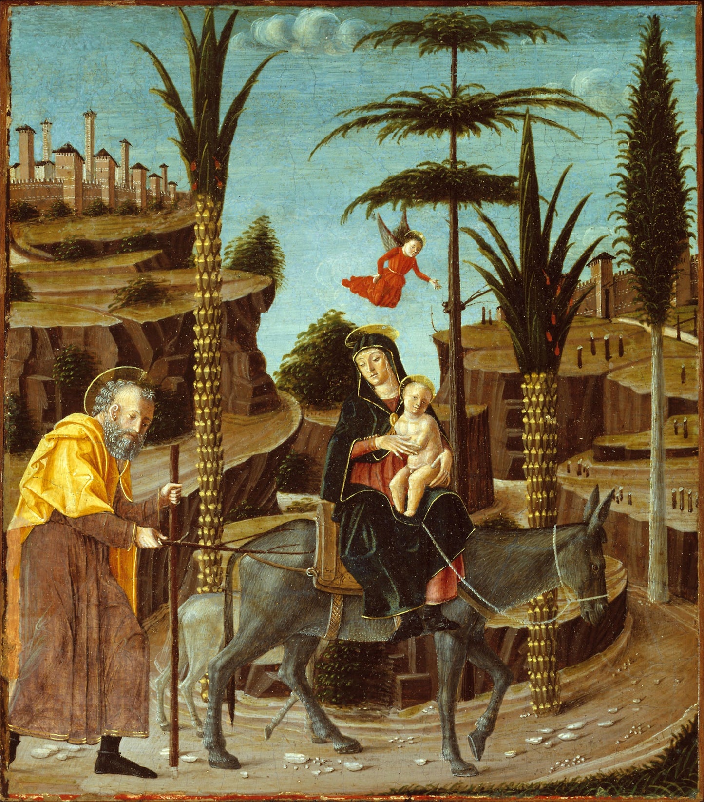 The Flight into Egypt -  Butinone, Bernardino,  Poster Print Wall Art
