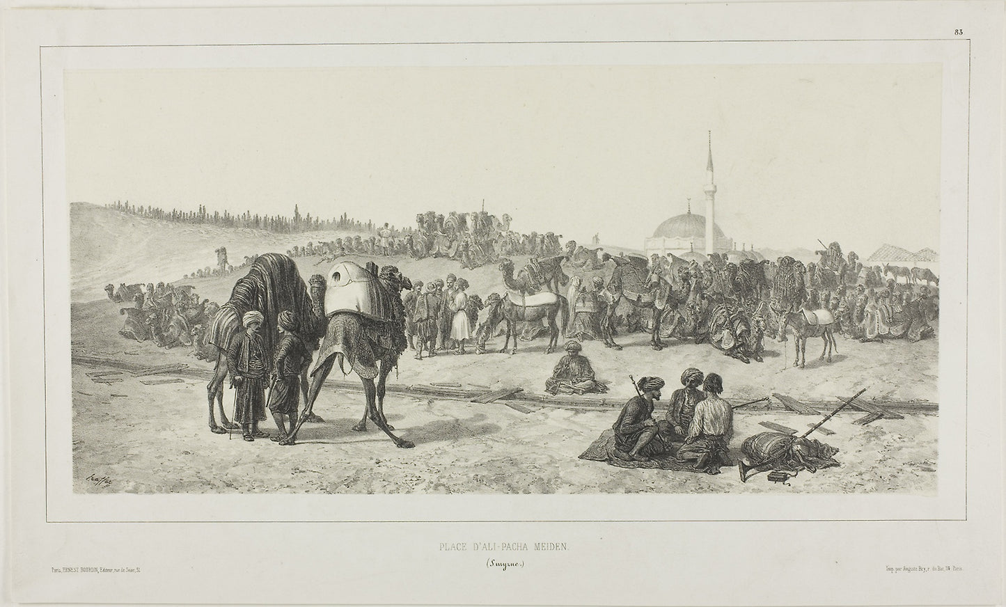 Ali-Pacha Meiden, Smyrna -  Denis Auguste Marie Raffet (French, 1804-1860),  Poster Print Wall Art