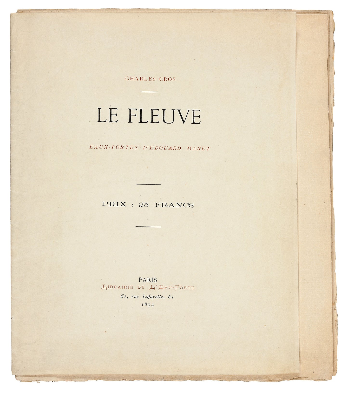 Le Fleuve -  Édouard Manet (French, 1832-1883),  Poster Print Wall Art