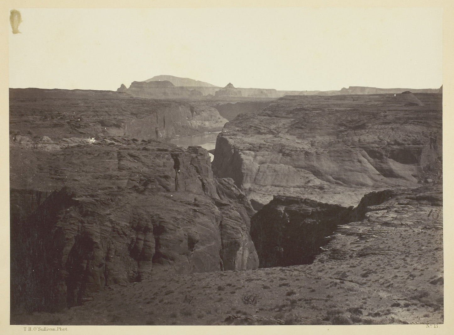 Cañon of the Colorado River, near Mouth of San Juan River, Arizona -  Timothy O'Sullivan,  Poster Print Wall Art