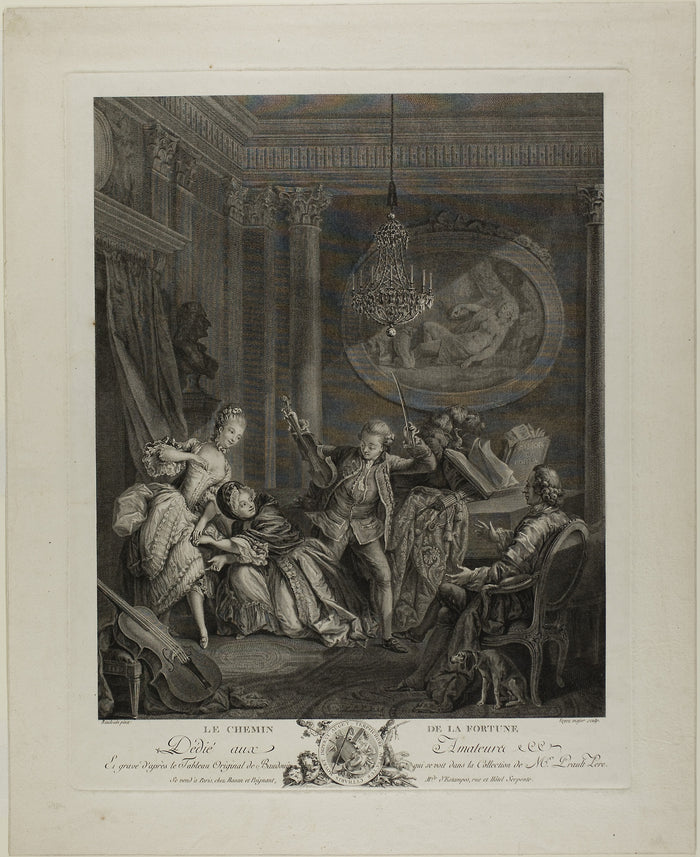 The Road to Fortune: Nicolas Joseph Voyez (French, 1742-1806),16x12