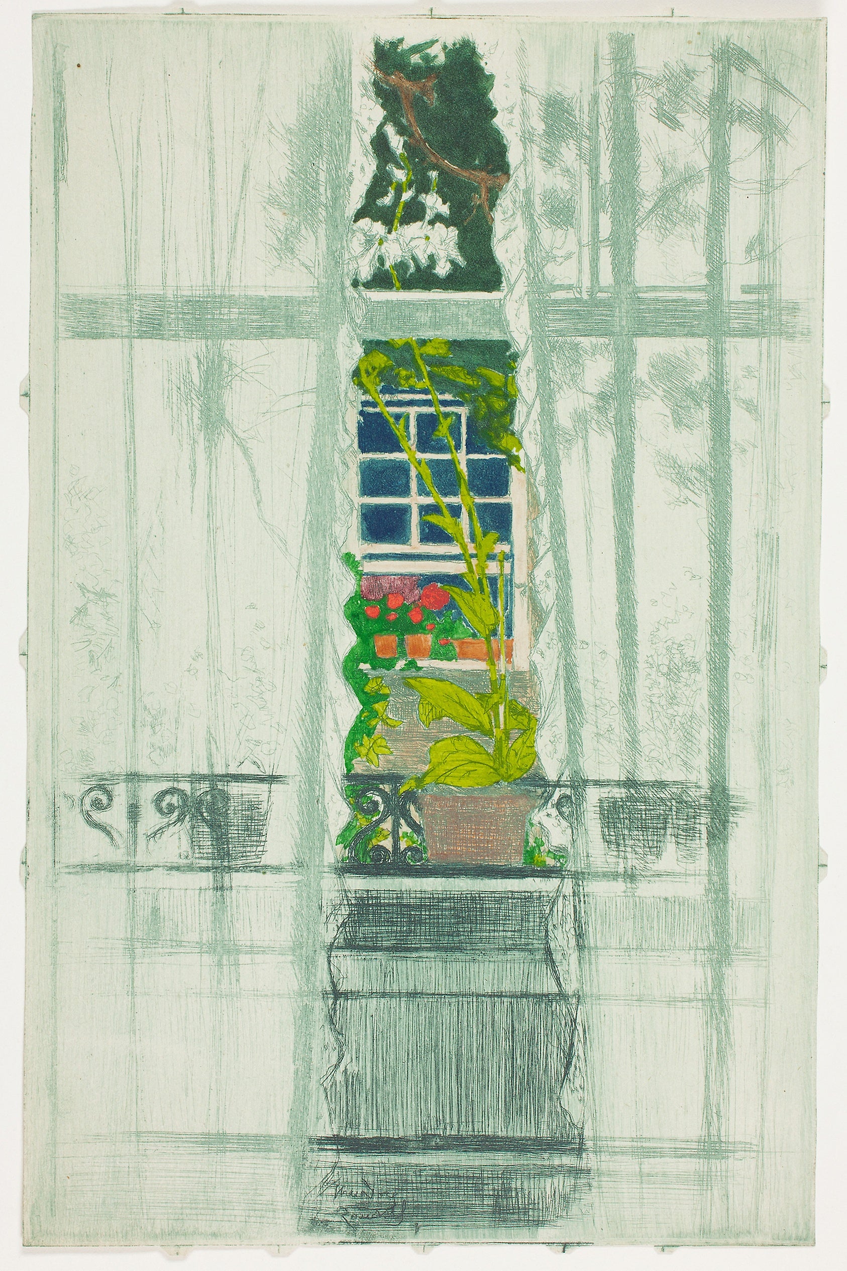 A Window Seen Through a Window: Theodore Roussel,16x12"(A3) Poster