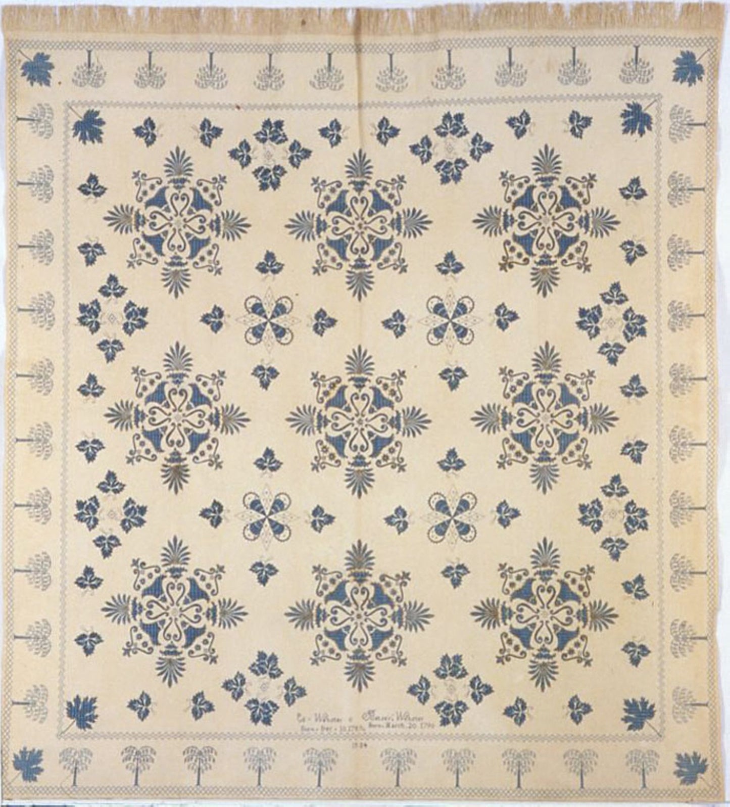 Bedcover -  United States, probably New York,  Poster Print Wall Art
