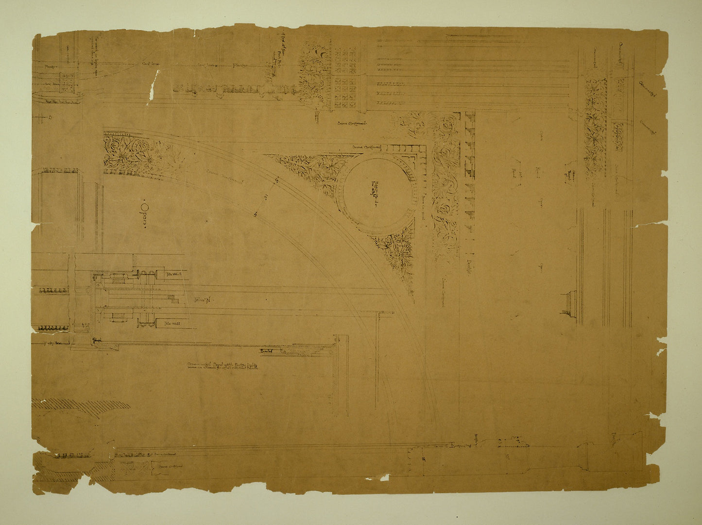 Auditorium Building, Chicago, Illinois, Plaster Details with Electric Lights: Adler and Sullivan, Poster Print Wall Art