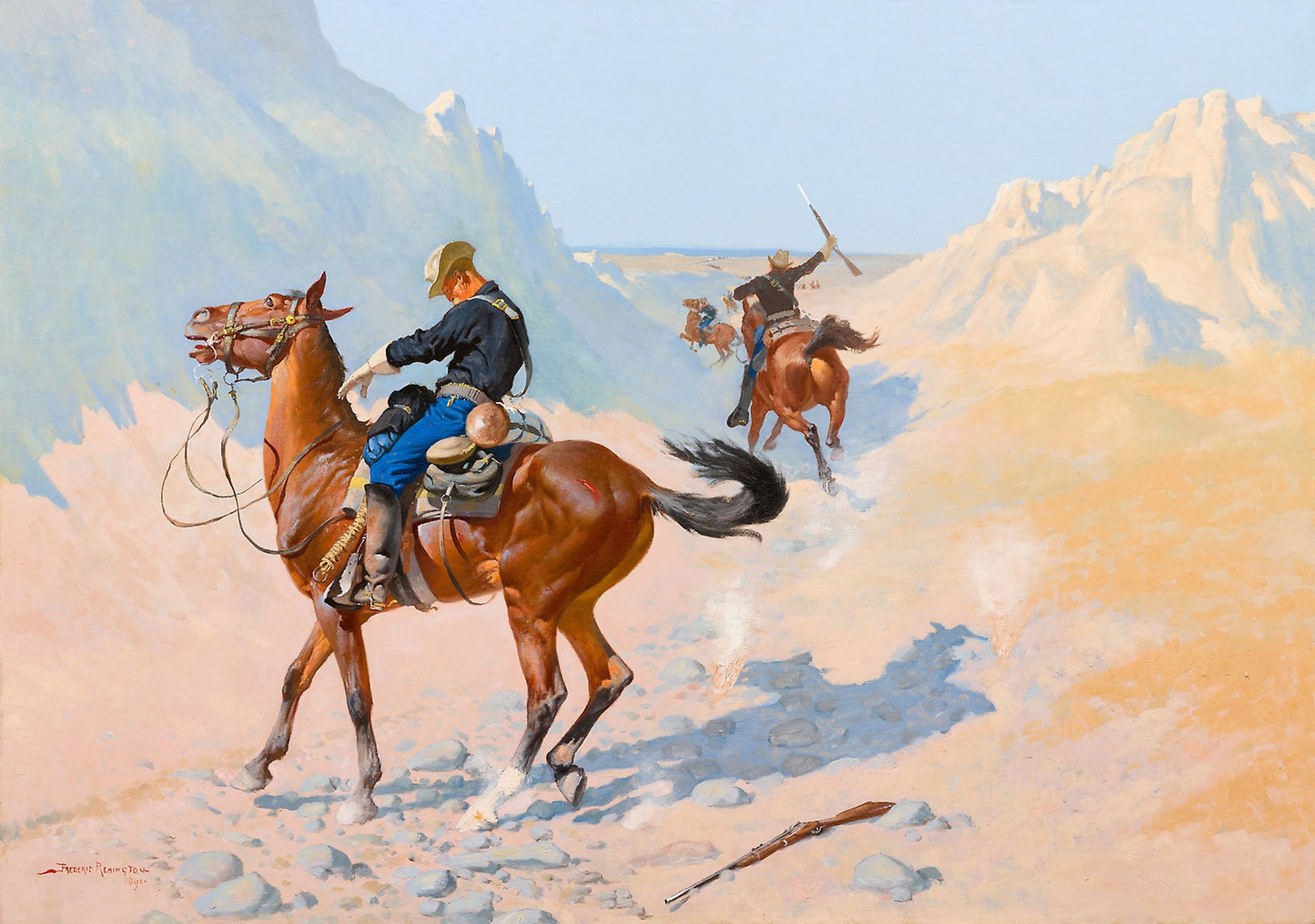 The Advance-Guard, or The Military Sacrifice (The Ambush): Frederic Remington, Poster Print Wall Art