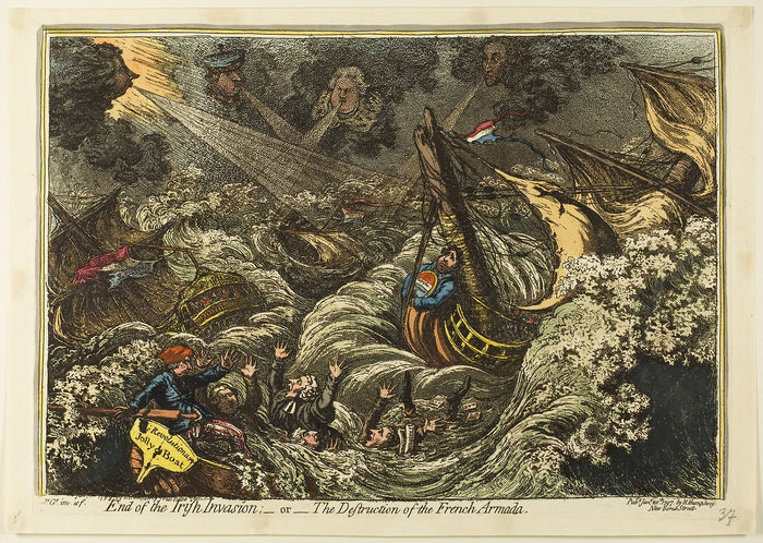 End of the Irish Invasion: James Gillray (English, 1756-1815),16x12