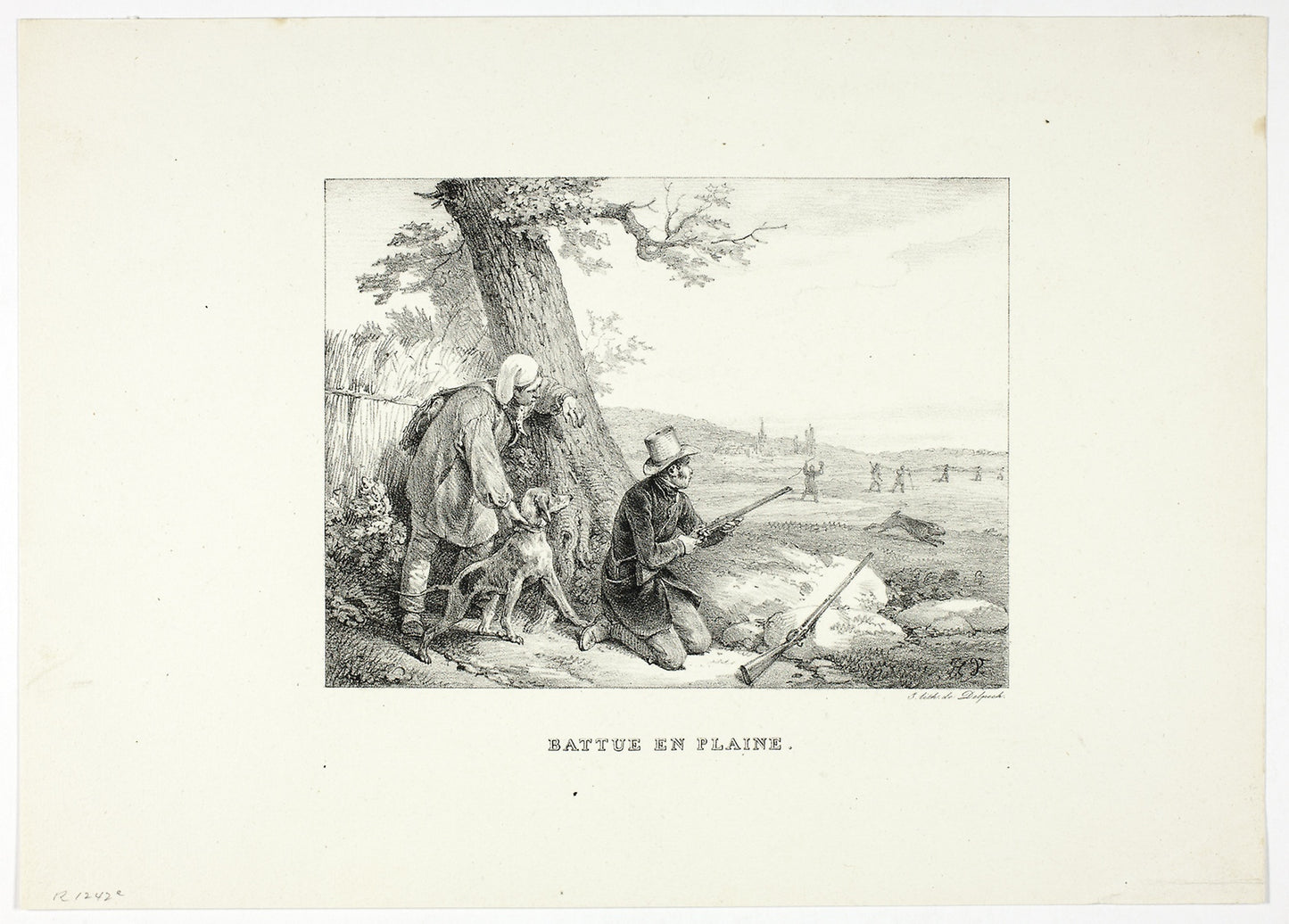 Easily Beaten -  Horace Vernet (French, 1789-1863),  Poster Print Wall Art