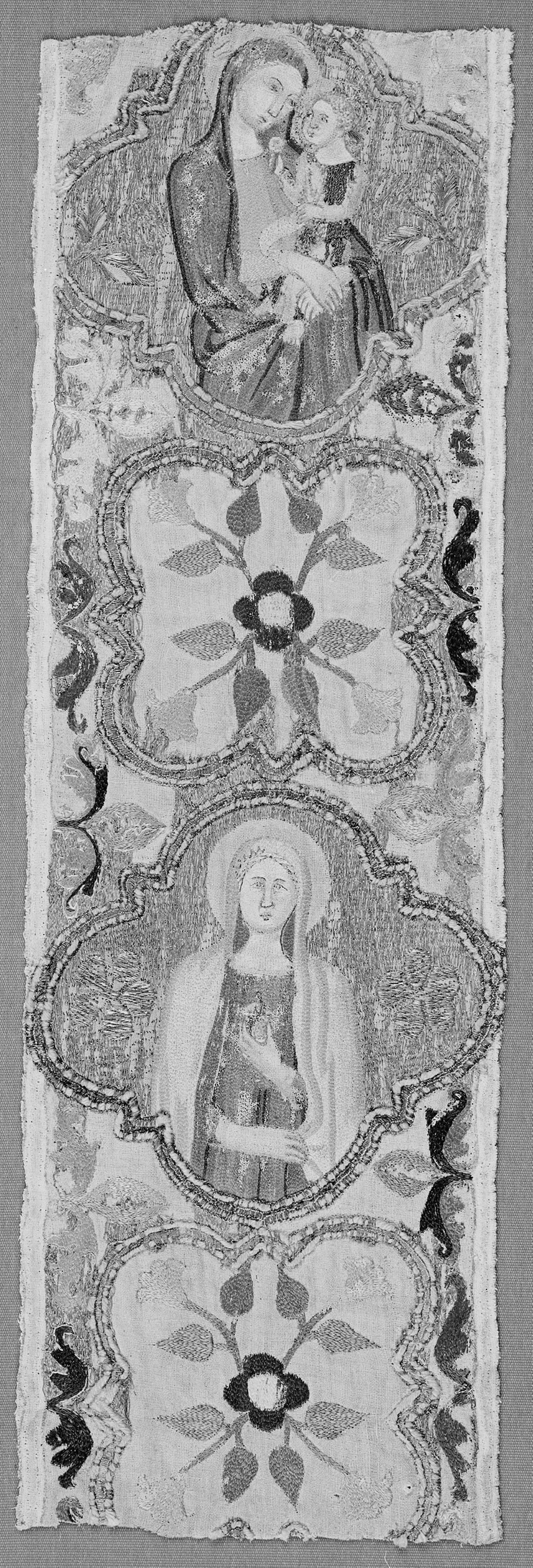 Fragment (From an Orphrey Band) -  Possibly After work -  Naddo Ceccharelli (Italian, active 14th century),  Poster Print Wall Art