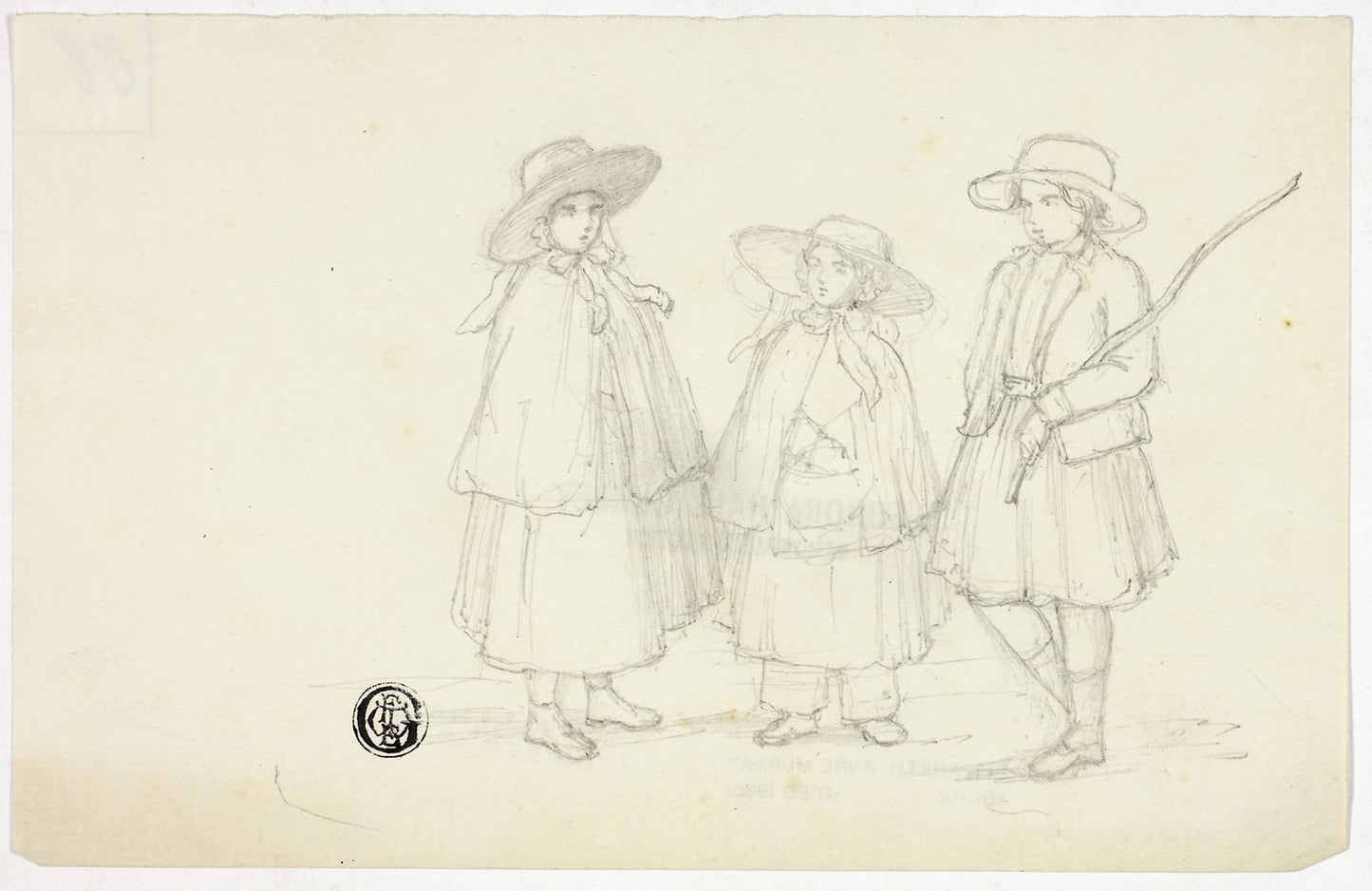 Three Little Girls -  Elizabeth Murray,  Poster Print Wall Art