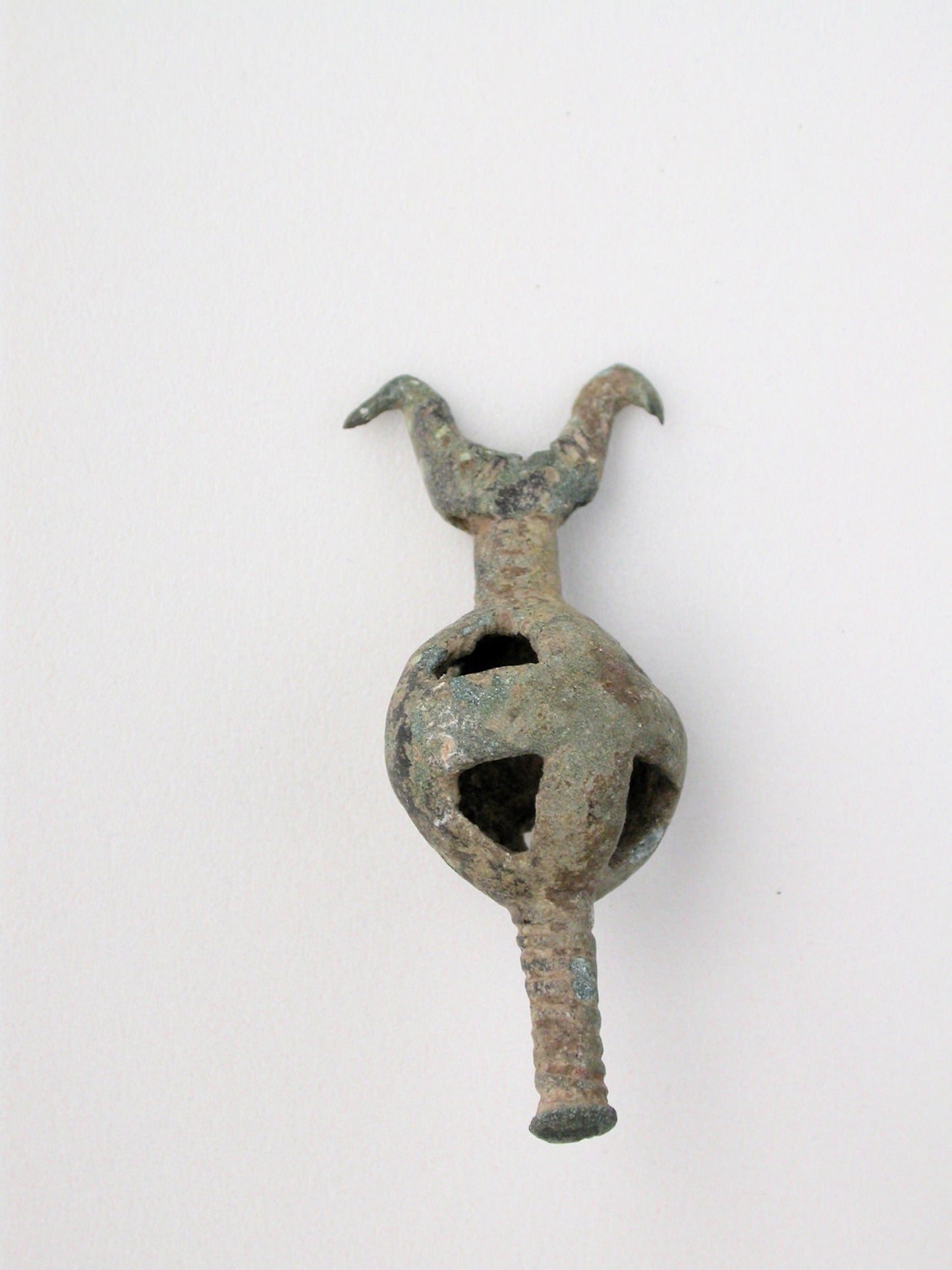 Double Birds on Openwork Sphere with Post -  Greek; Thessaly,  Poster Print Wall Art