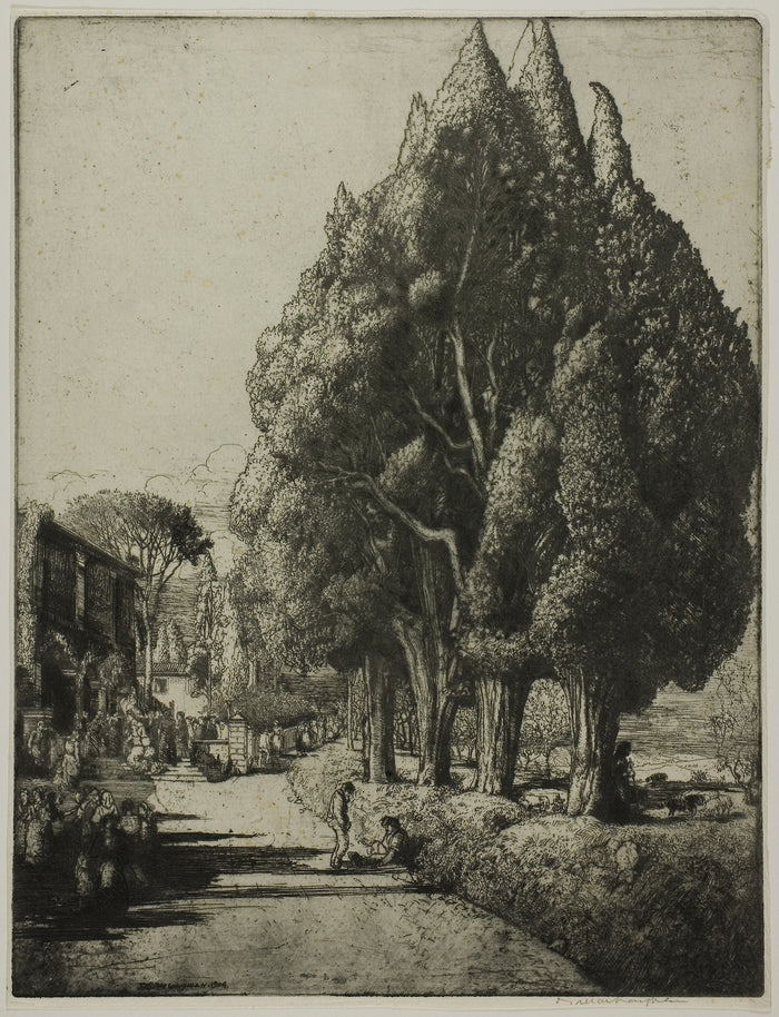 The Cypress Grove: Donald Shaw MacLaughlan,16x12