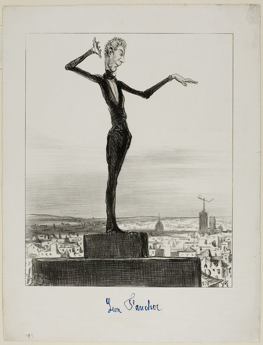 A Suggestion: the Charivari to Mr. Léon Faucher for Avoiding Telegraphic Blunders in the Future, plate 122 from Actualités: Honoré Victorin Daumier,16x12"(A3) Poster