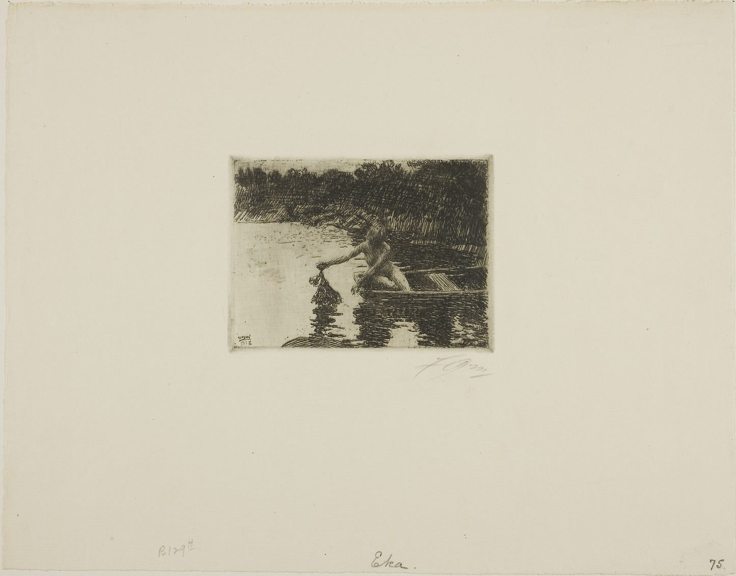 Eka -  Anders Zorn,  Poster Print Wall Art