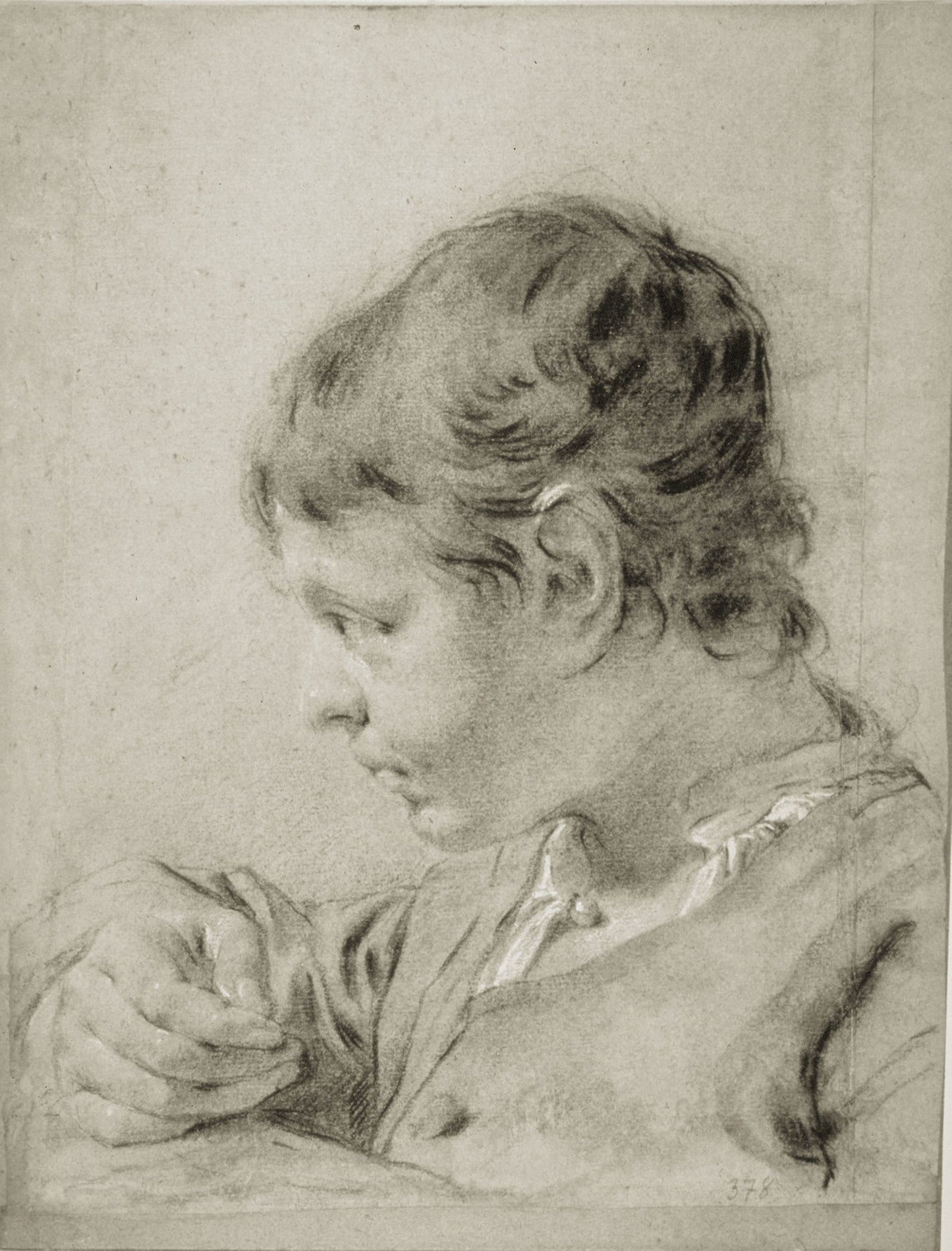 Portrait of a Young Boy -  Giovanni Battista Piazzetta,  Poster Print Wall Art