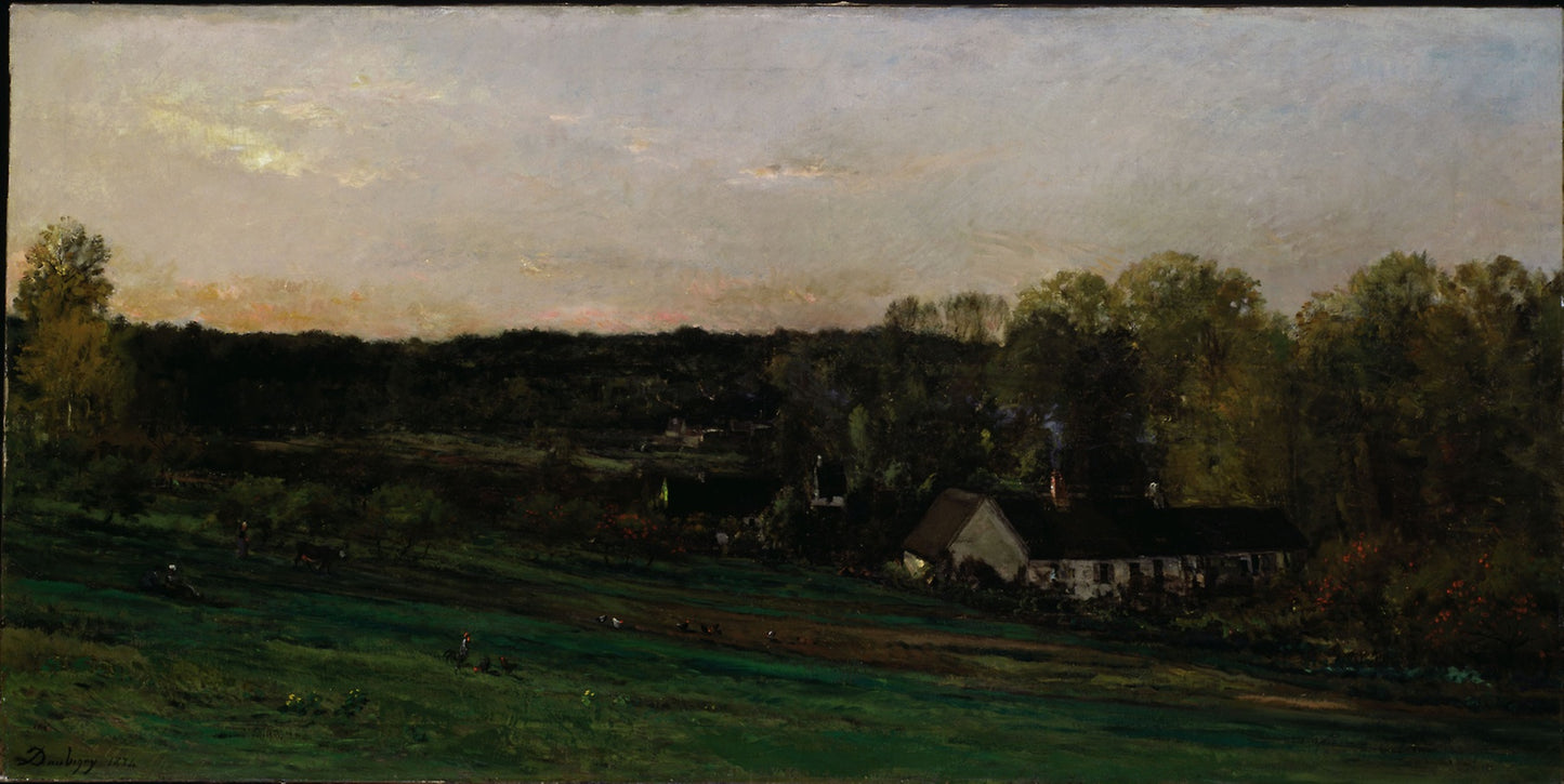 House of Mère Bazot -  Charles François Daubigny,  Poster Print Wall Art