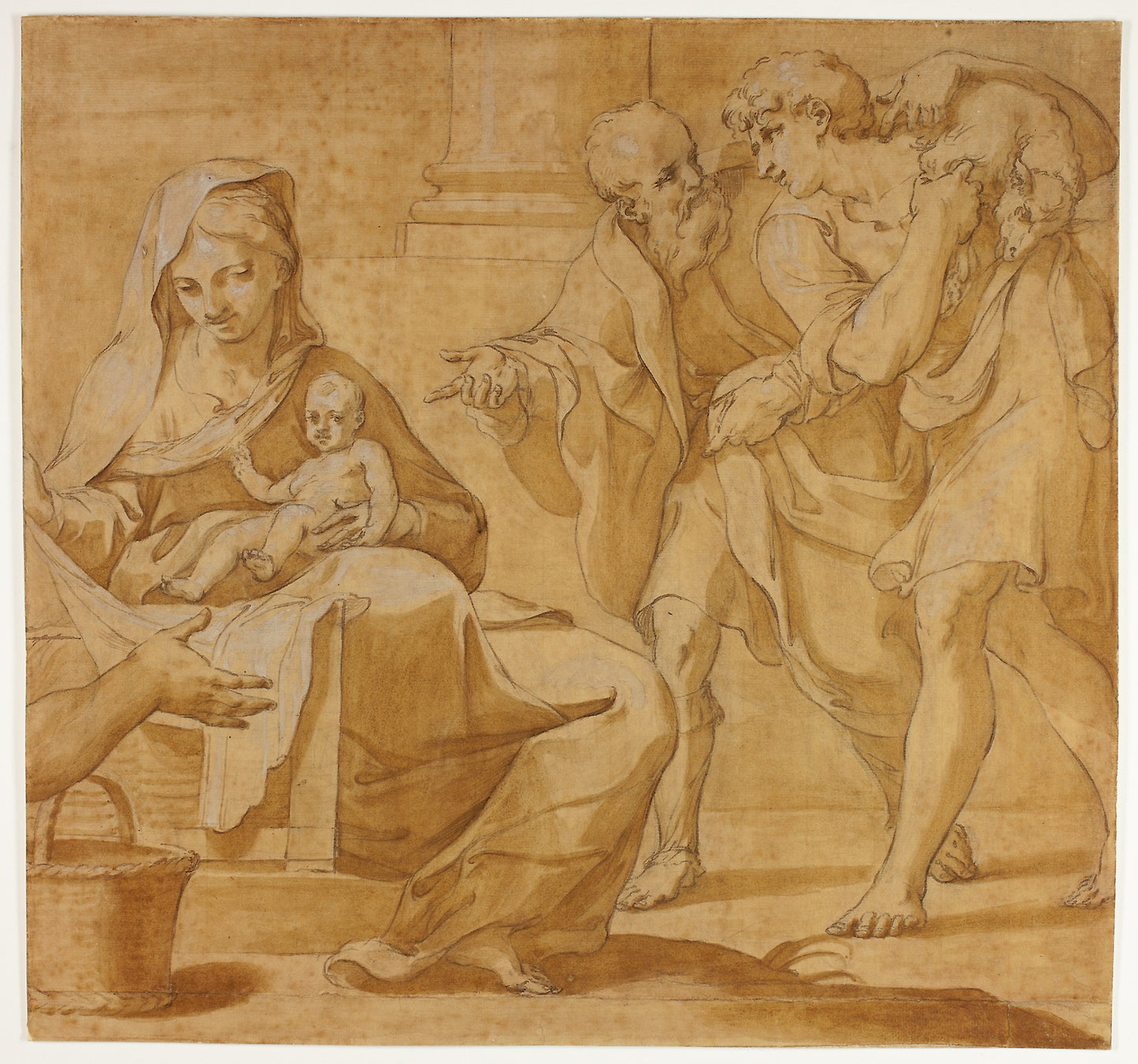 Adoration of the Shepherds -  possibly after Guido Reni (Italian, 1575-1642),  Poster Print Wall Art