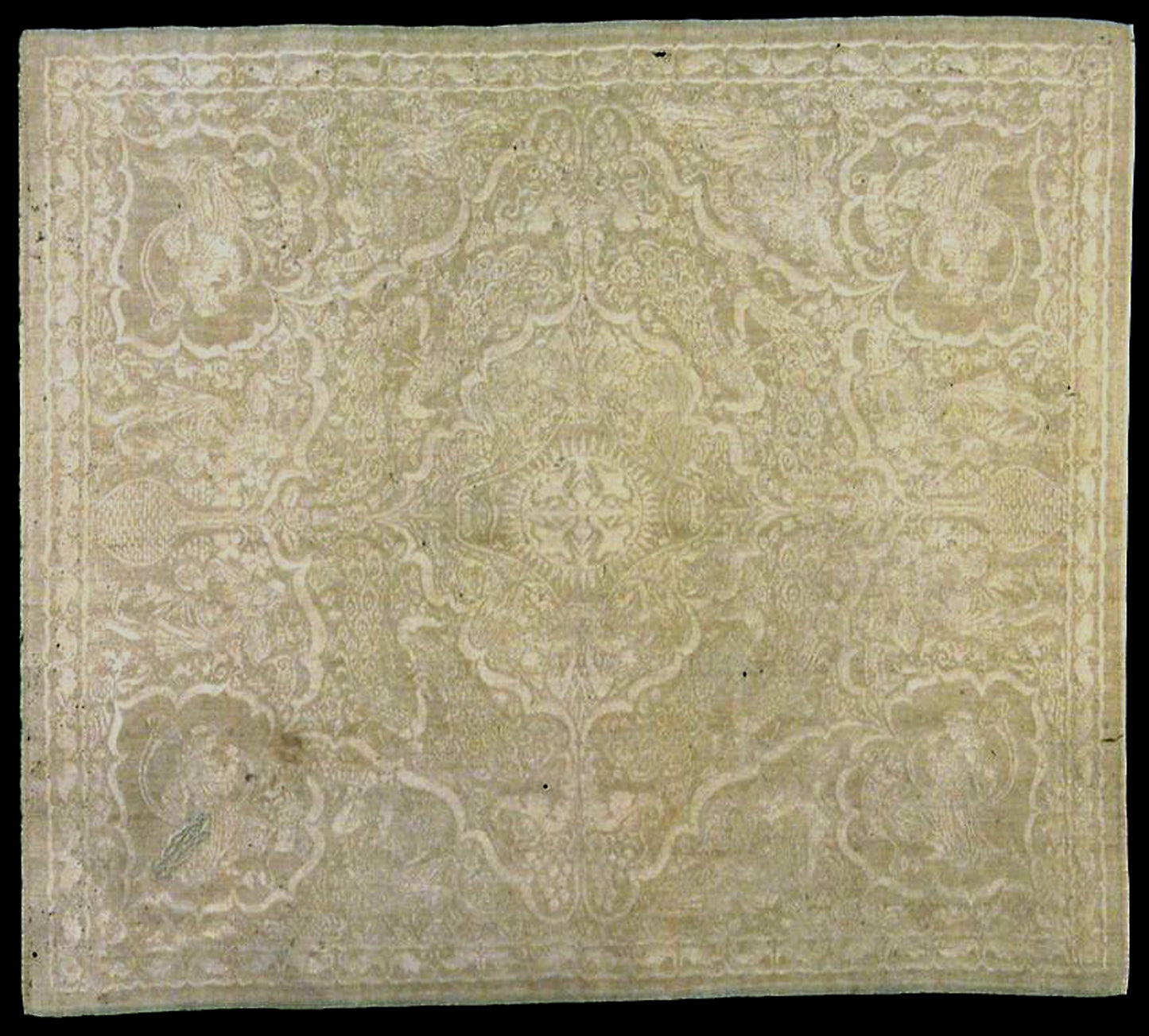 Napkin Depicting The Five Senses -  Designed -  Walter Crane (English, 1845–1915),  Poster Print Wall Art