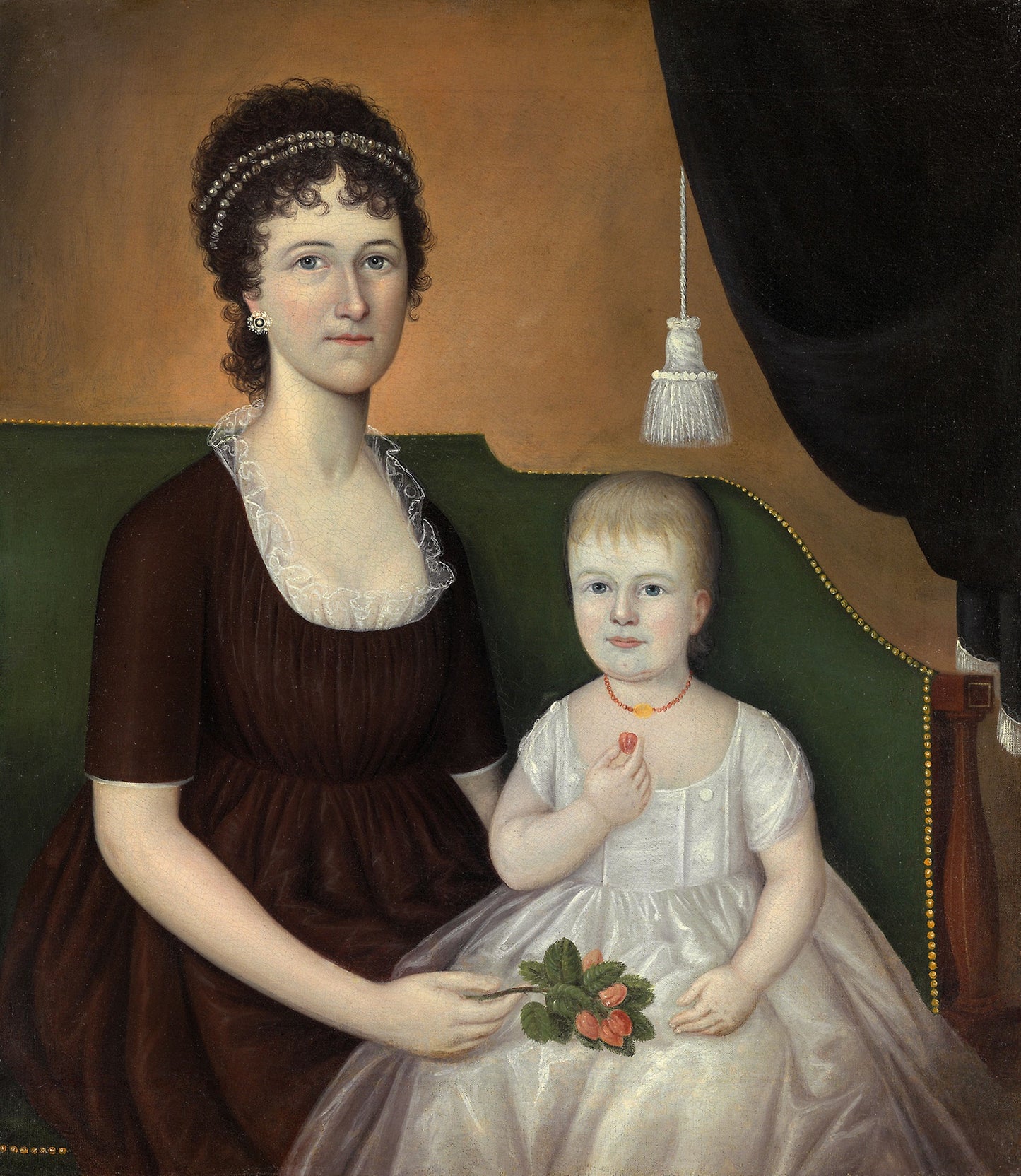 Mrs. Andrew Bedford Bankson and Son, Gunning Bedford Bankson: Joshua Johnson, Poster Print Wall Art