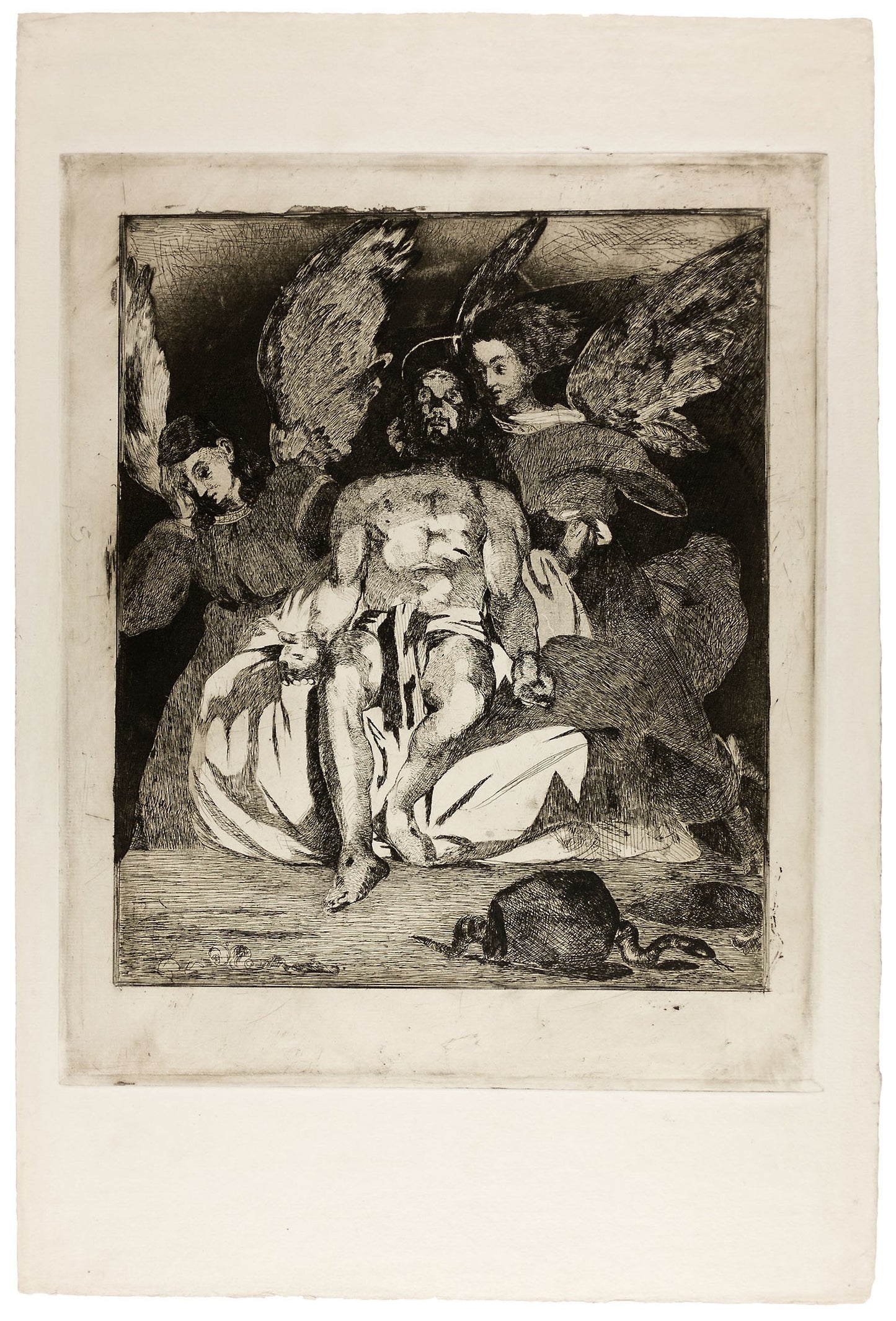 Dead Christ with Angels -  Édouard Manet,  Poster Print Wall Art