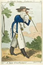 A Nice Gentleman by  Isaac Robert Cruikshank (English, 1787=1856), 23x16"( A2 size) Poster Print