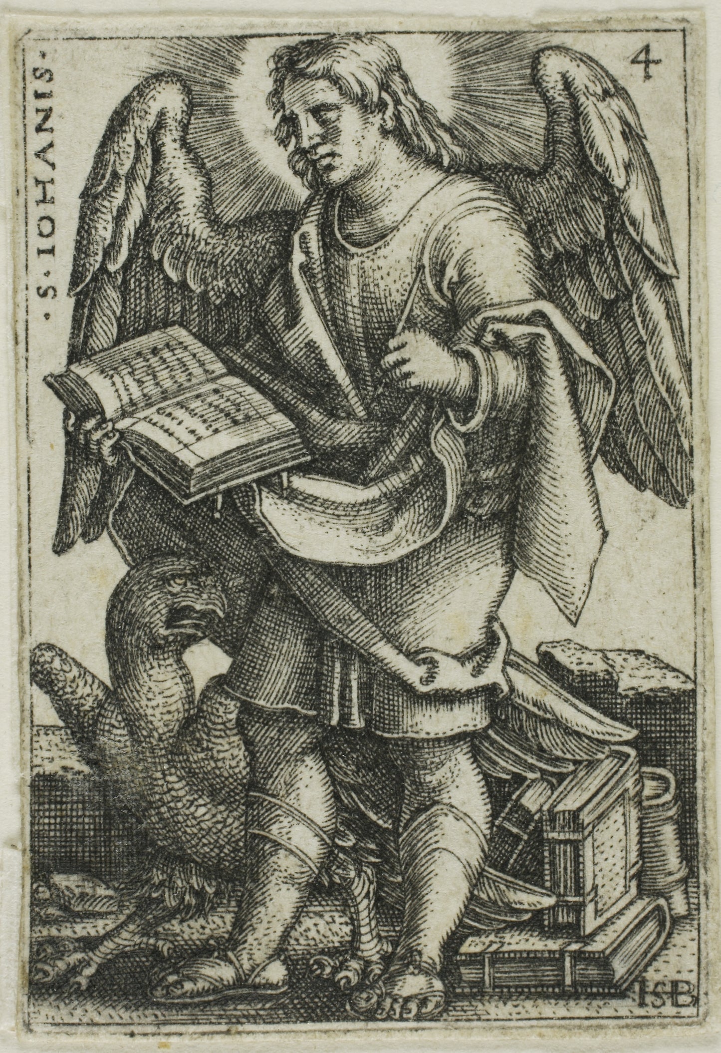 St. John, from The Four Evangelists -  Sebald Beham,  Poster Print Wall Art