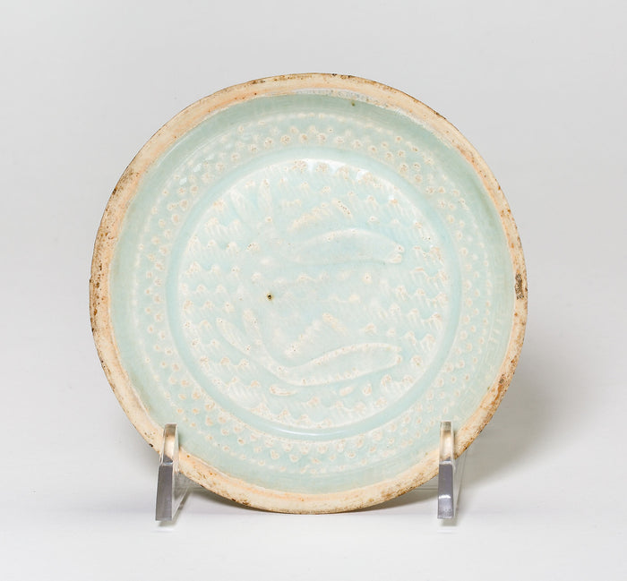 Saucer-Shaped Dish with Fish: China,16x12