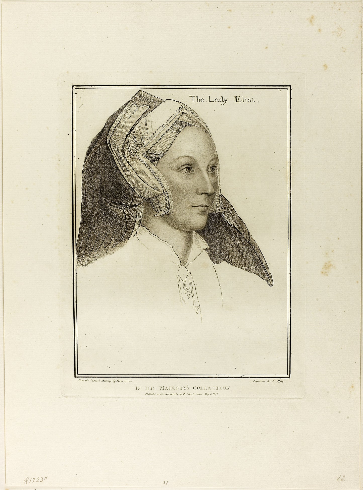 Lady Elyot -  Francesco Bartolozzi (Italian, 1727-1815),  Poster Print Wall Art