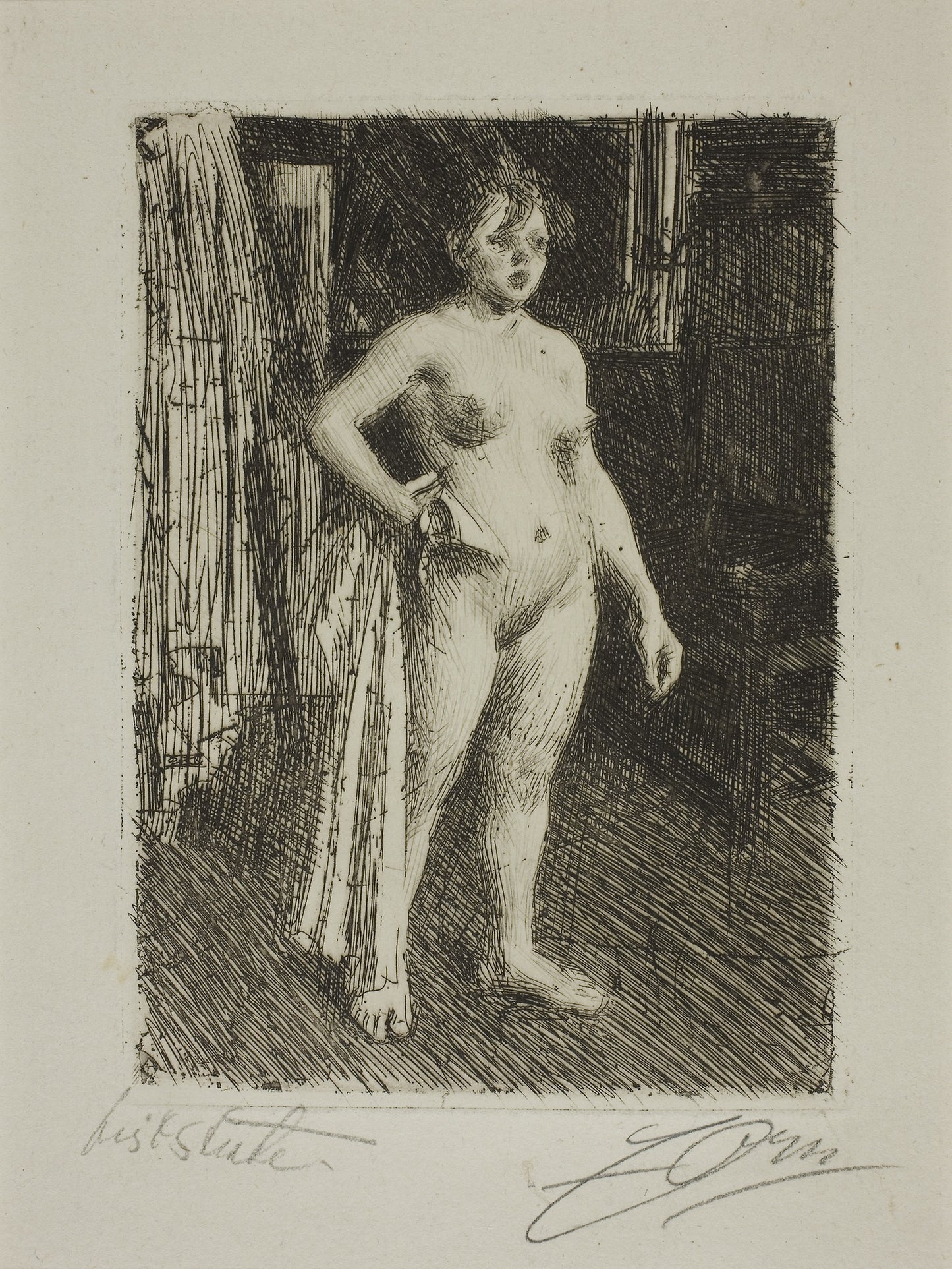 Venus de la Villette -  Anders Zorn,  Poster Print Wall Art