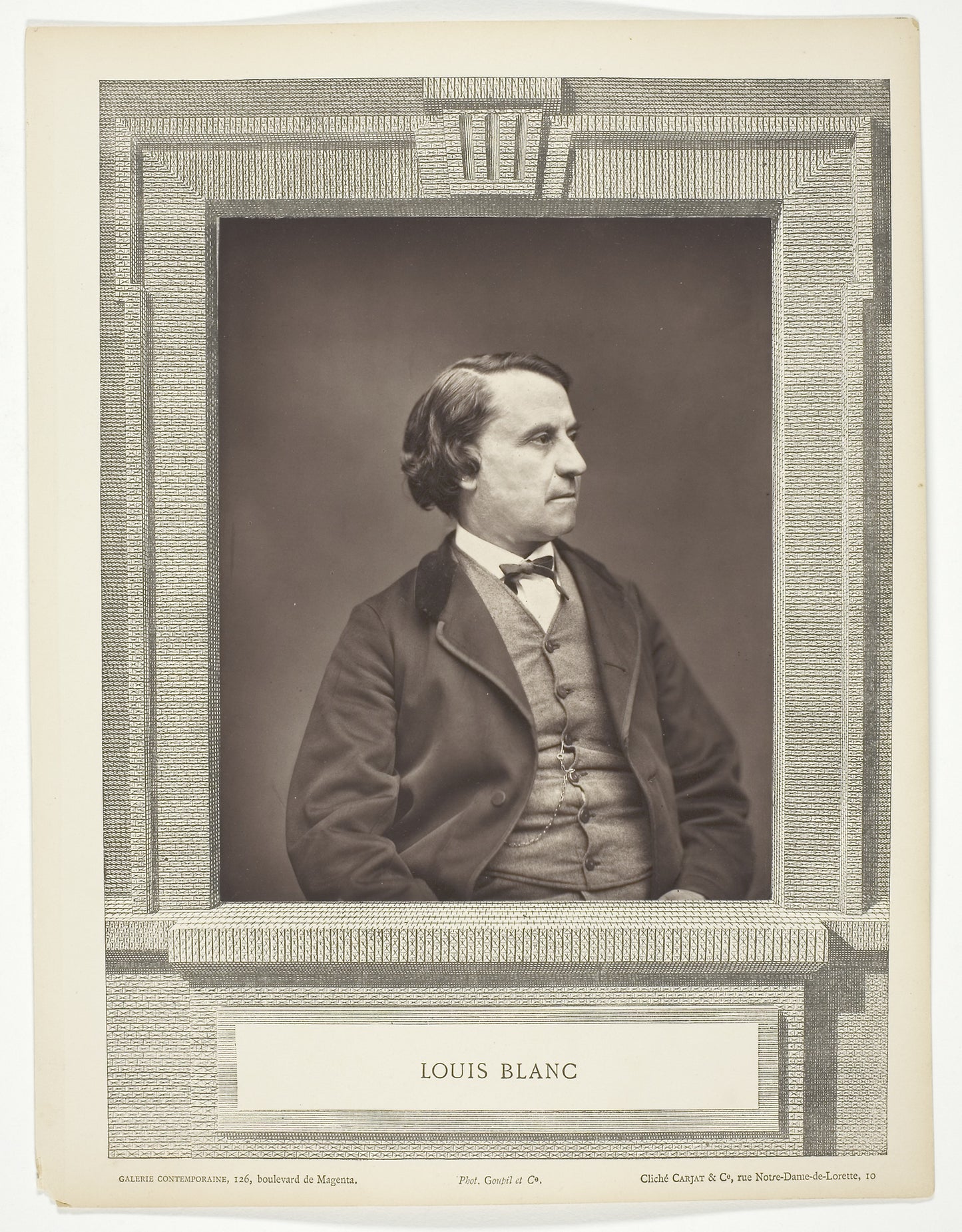 Louis Blanc -  Carjat et Cie (Studio),  Poster Print Wall Art