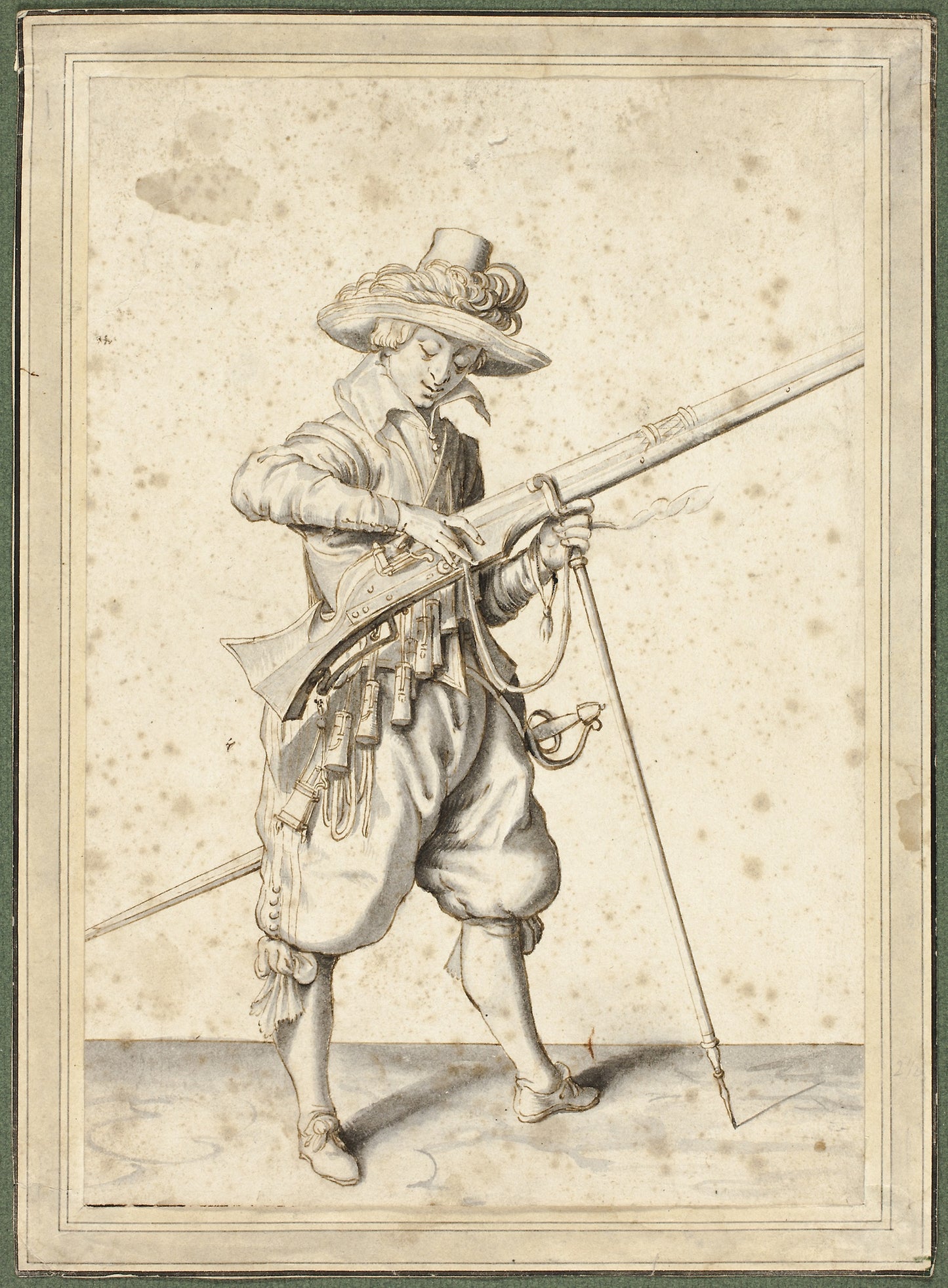 Artilleryman -  Workshop of Jacob de Gheyn II,  Poster Print Wall Art